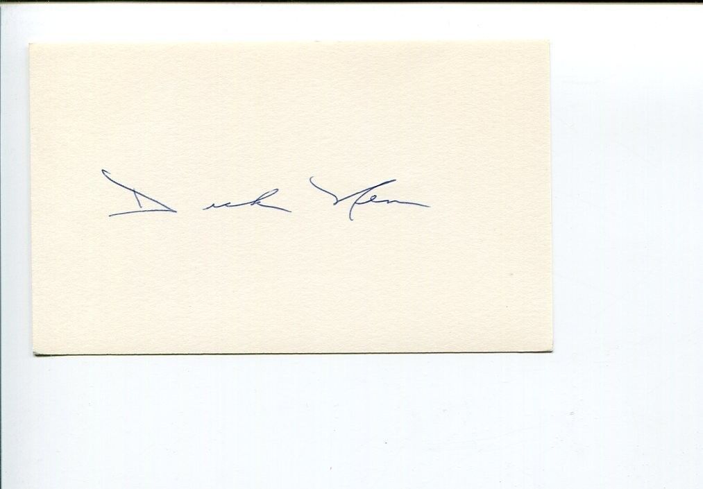 Dick Nen Los Angeles Dodgers Washington Senators Chicago Cubs Signed Autograph