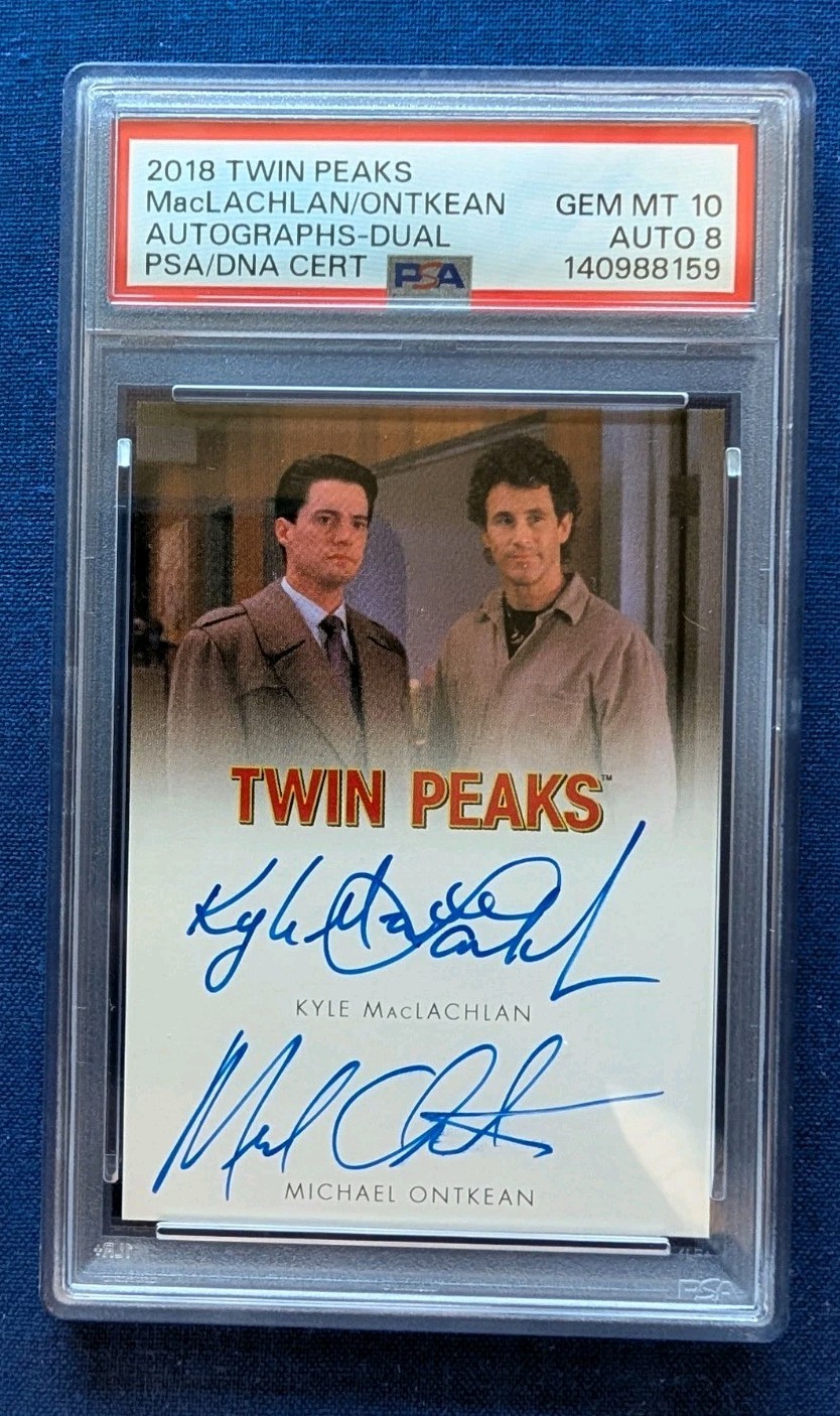 2018 Rittenhouse Twin Peaks Kyle MacLachlan Michael Ontkean AUTO PSA 10 Pop 1 