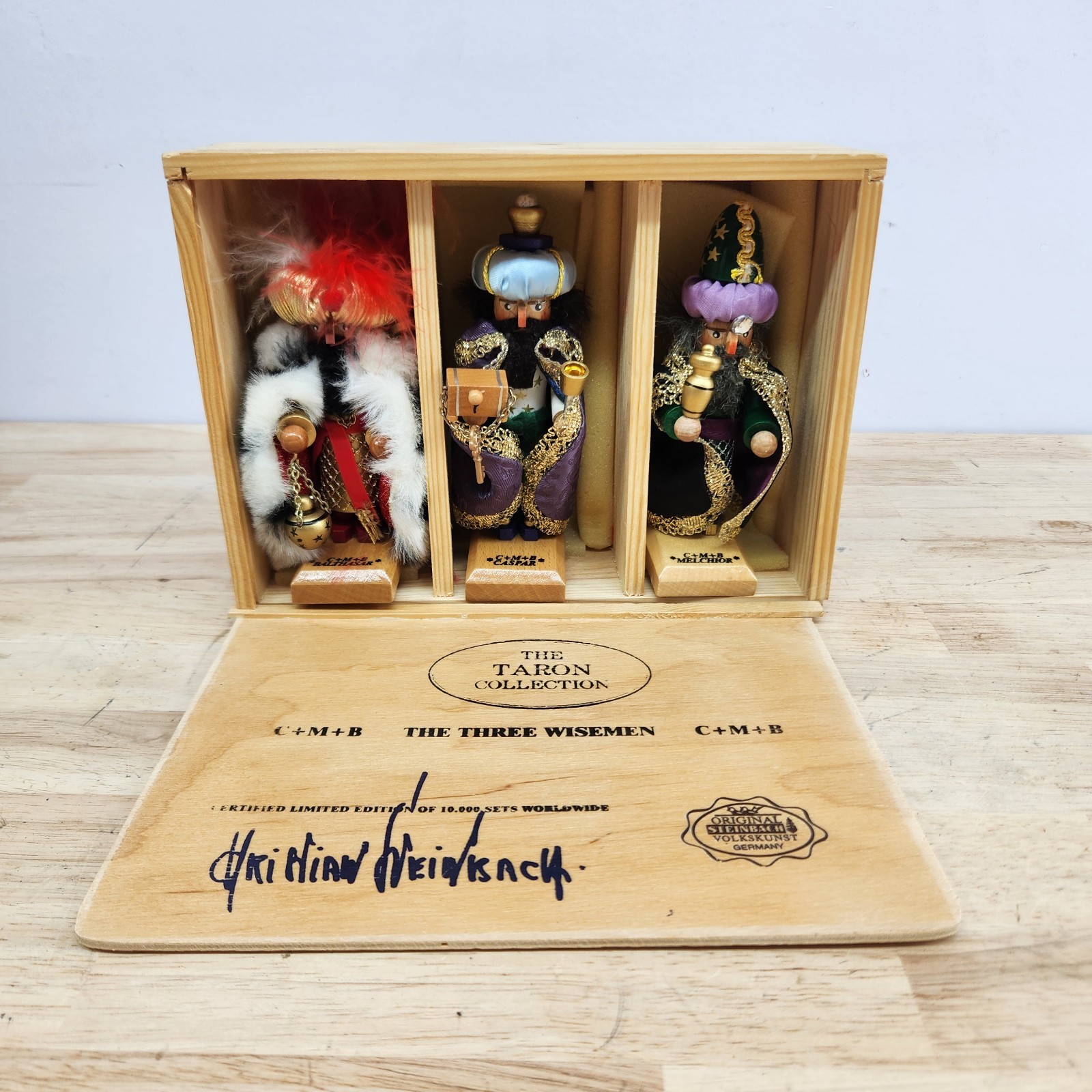 STEINBACH Taron Collection THE THREE WISEMEN Nutcrackers w/Box Signed Ltd Ed