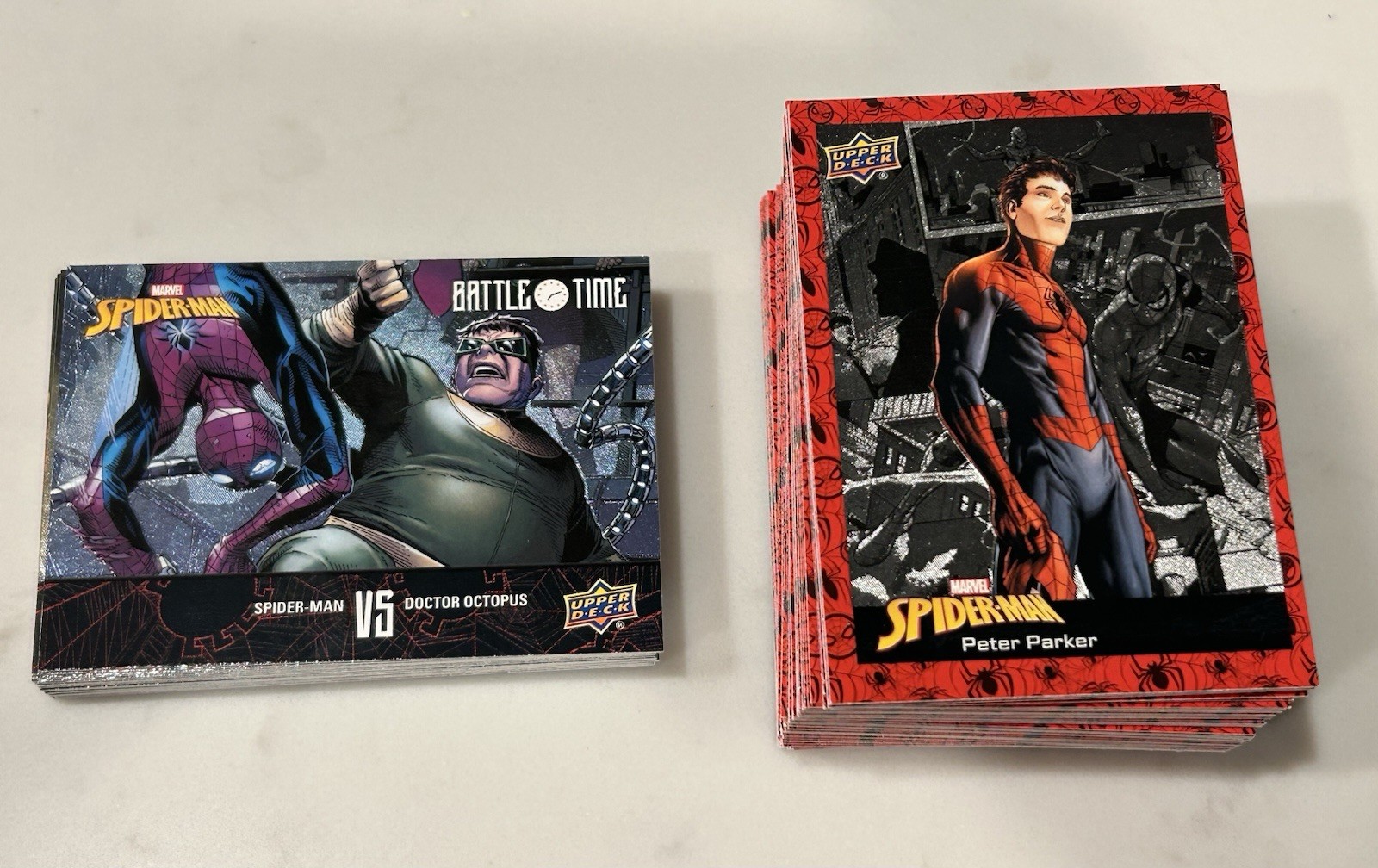 Upper Deck 2024 Spider-Man Complete Set 1-100 Base And Battle Time Upper Deck 2024 Spider-Man Complete Set 1-100 Base And Battle Time