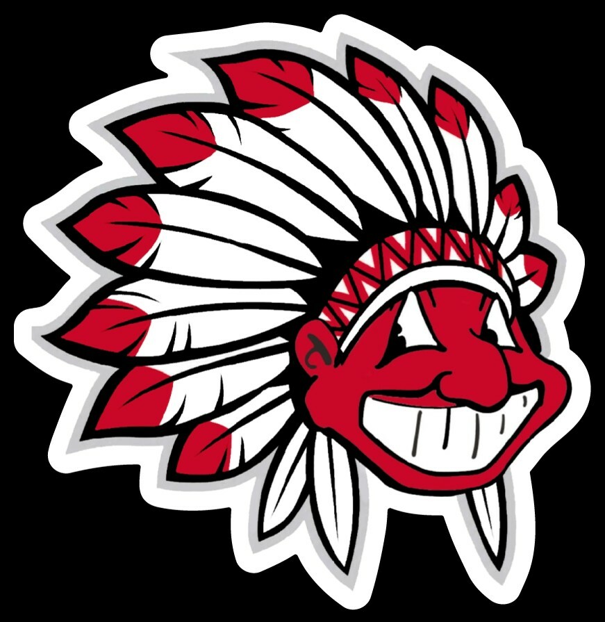 Chief Wahoo Magnet Tribute Cleveland Indians Custom Vinyl MLB Baseball Headdress Chief Wahoo Magnet Tribute Cleveland Indians Custom Vinyl MLB Baseball Headdress