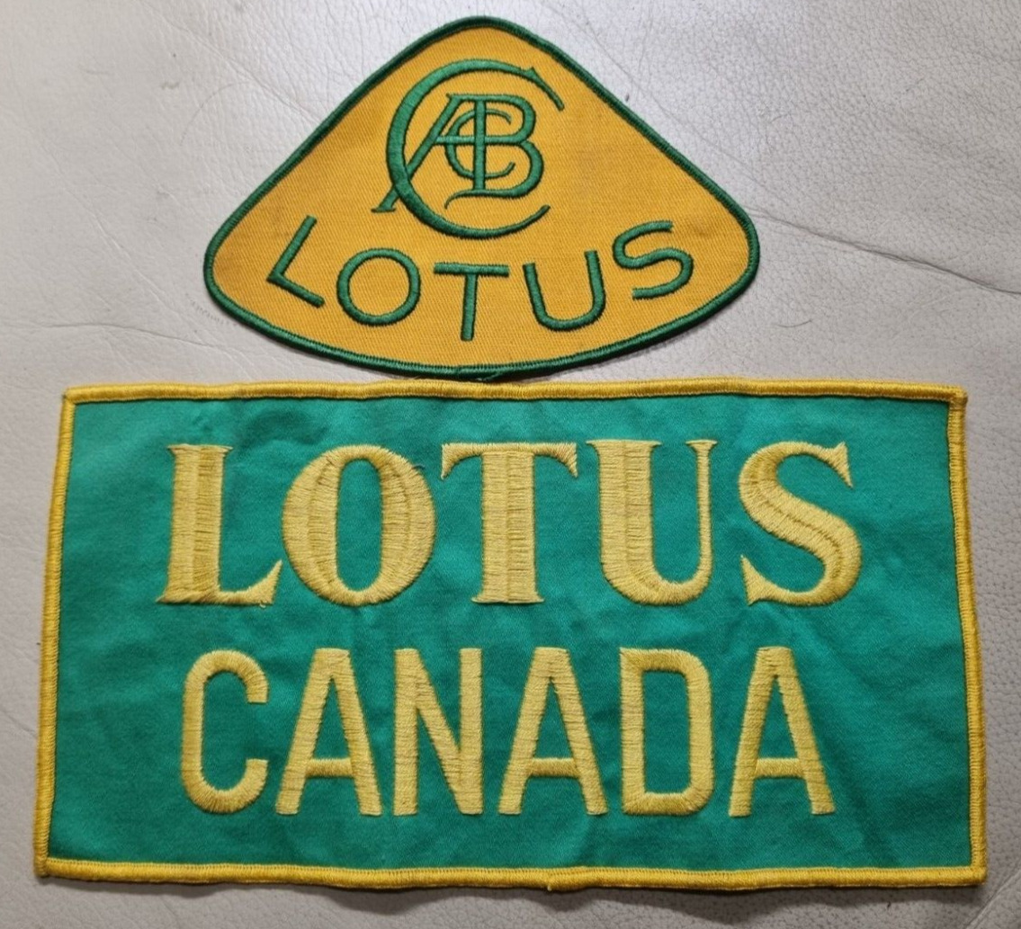 Genuine Lotus Racing Team  Jacket Patches - Circa Late 1970's early 80's