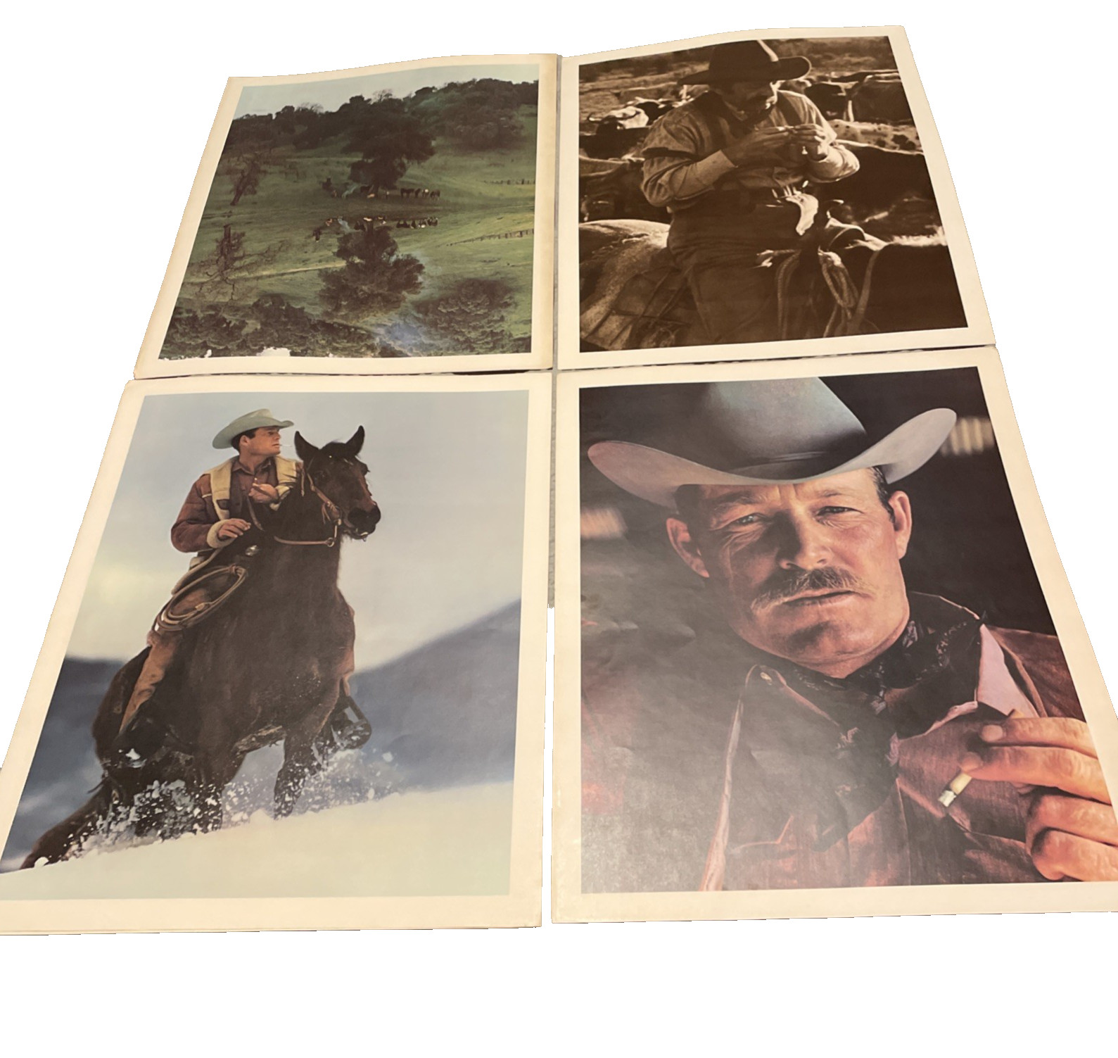 Vintage 1970s Marlboro Man Posters Darrell Winfield Cowboy Series 24x18 Set of 5 Vintage 1970s Marlboro Man Posters Darrell Winfield Cowboy Series 24x18 Set of 5