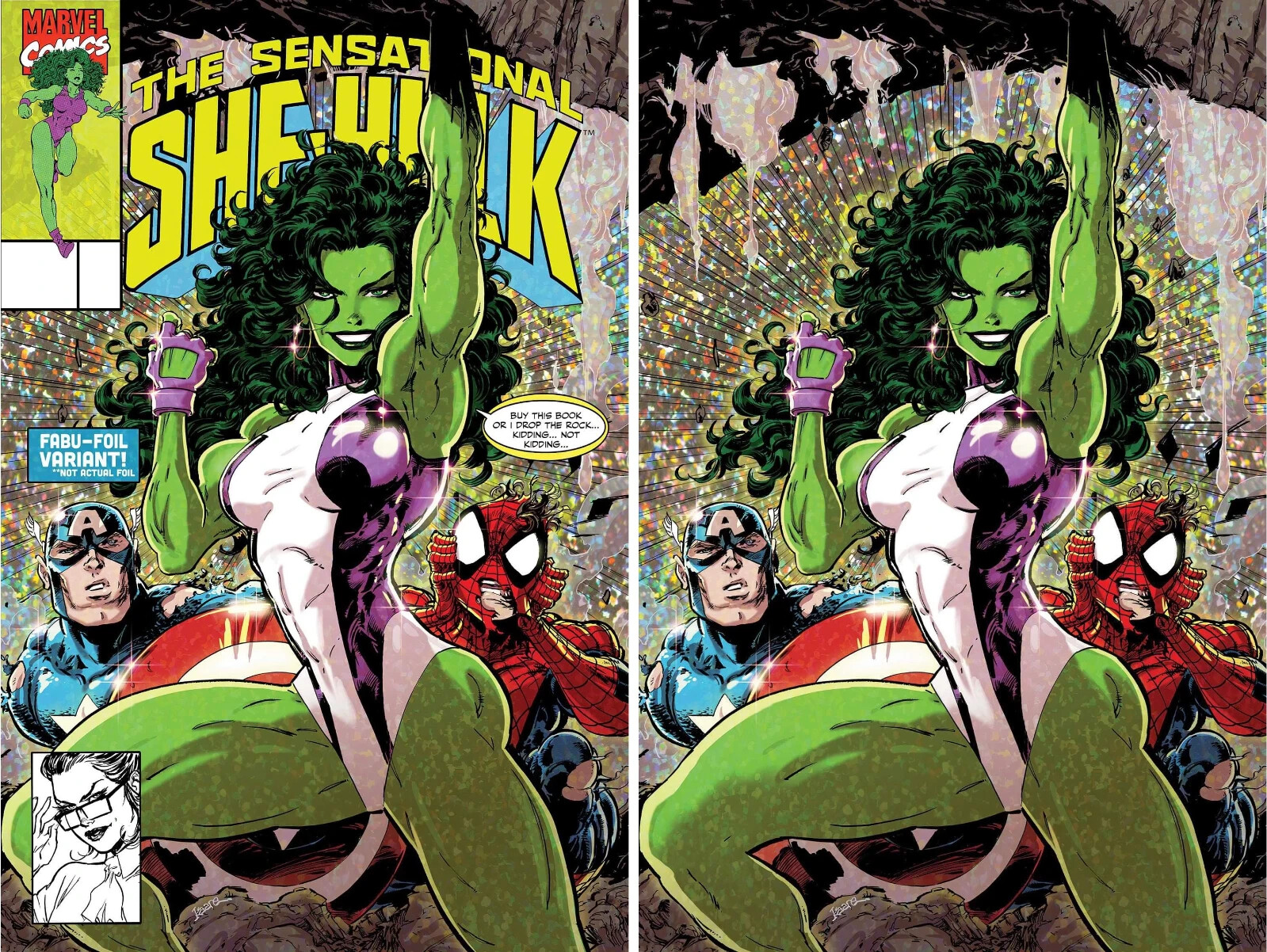 SENSATIONAL SHE-HULK #1 (KAARE ANDREWS EXCLUSIVE TRADE/VIRGIN VARIANT SET) SENSATIONAL SHE-HULK #1 (KAARE ANDREWS EXCLUSIVE TRADE/VIRGIN VARIANT SET)