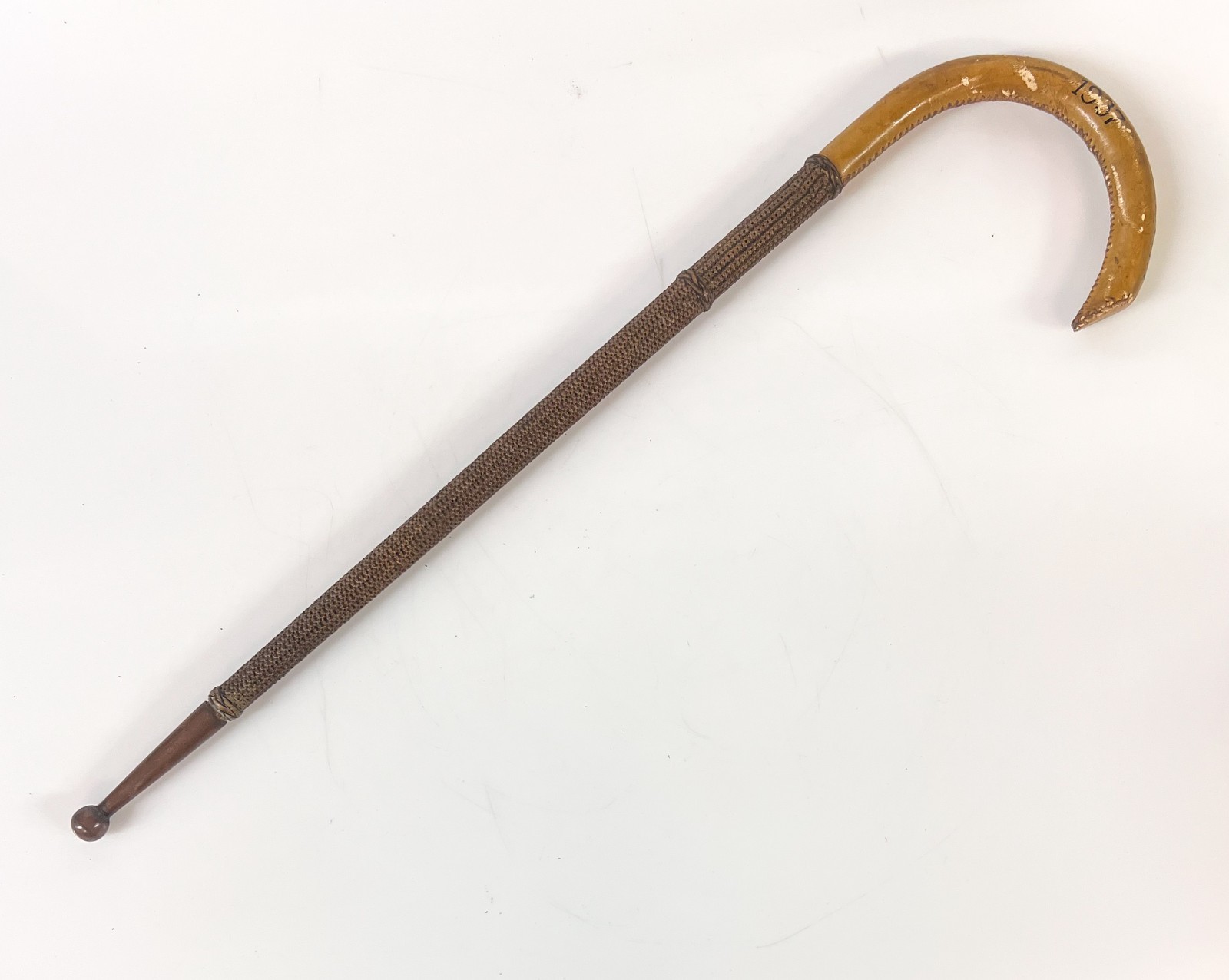Prison Swagger Stick c1937 San Quentin Prison Edward L Abbott
