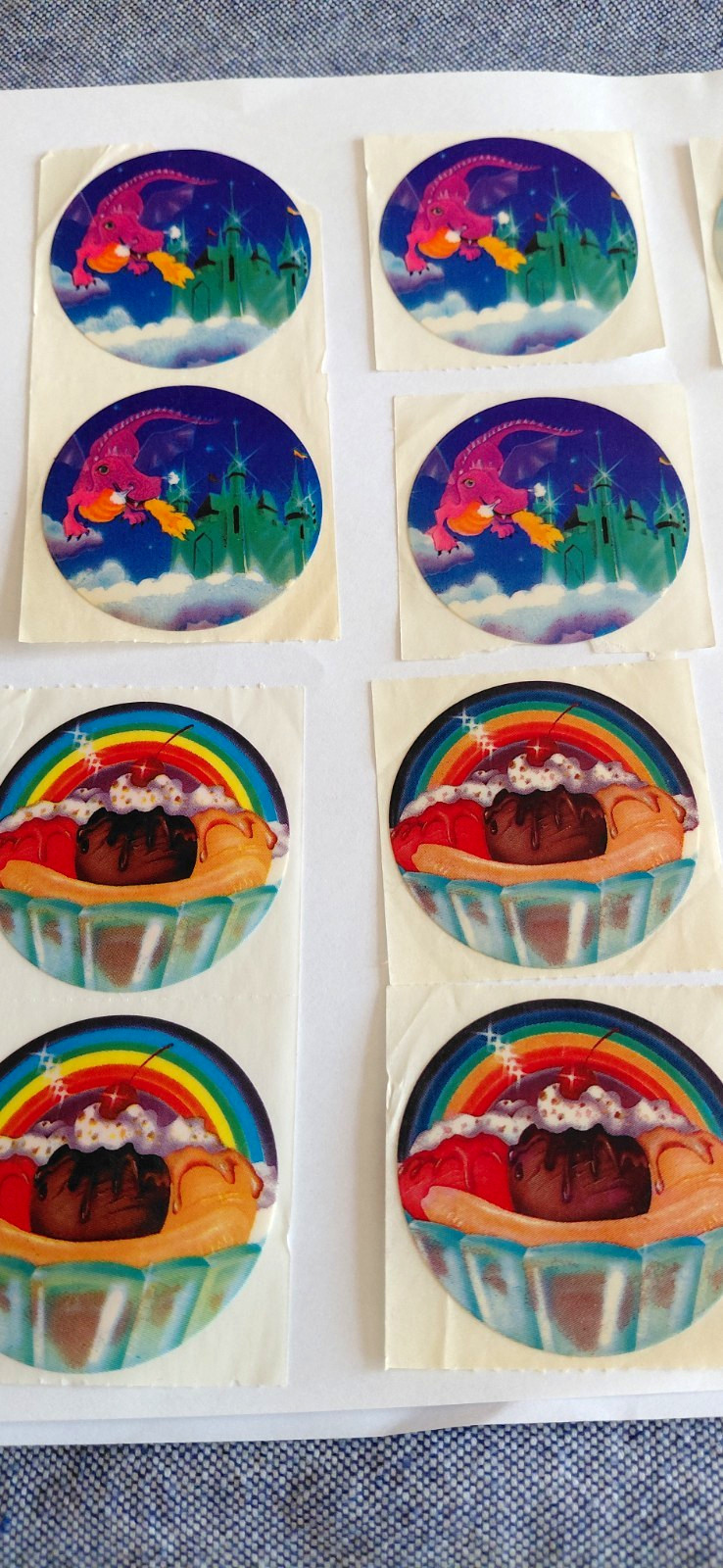  Vintage 1980s Sticker Lot - Rare Early Lisa Frank, Trend, & Hallmark (14Pieces)