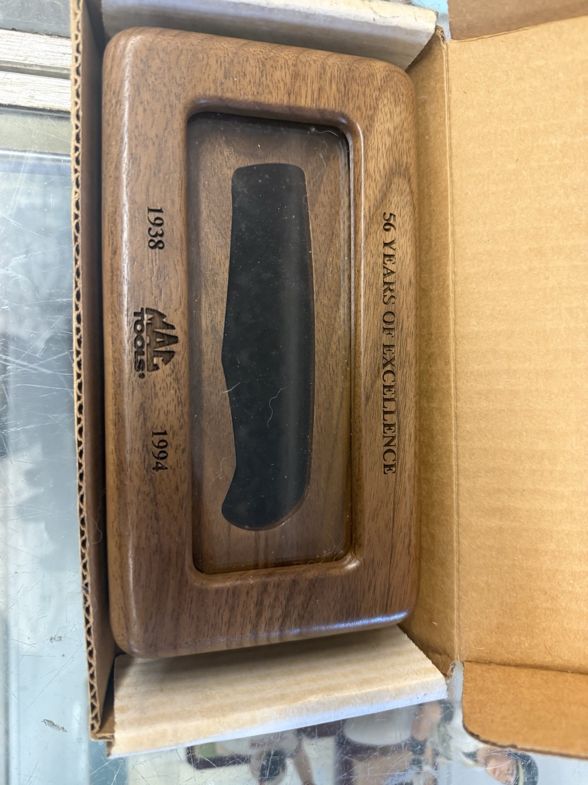 Vintage 1994 Mac Tools USA 56 Years Excellence Wood Box Vintage 1994 Mac Tools USA 56 Years Excellence Wood Box