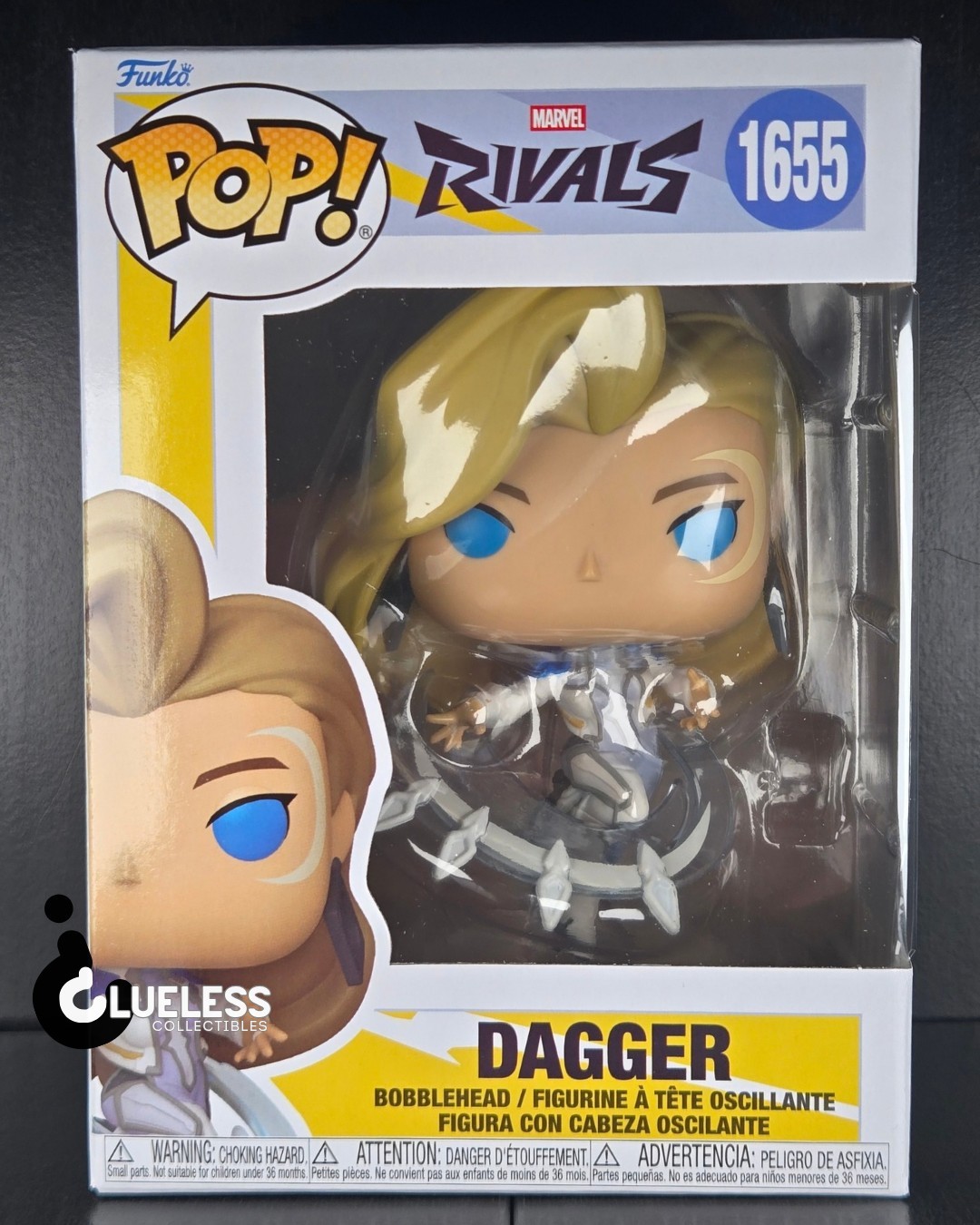 Funko Pop Marvel Rivals Dagger #1654 And Pop Protector Funko Pop Marvel Rivals Dagger #1654 And Pop Protector