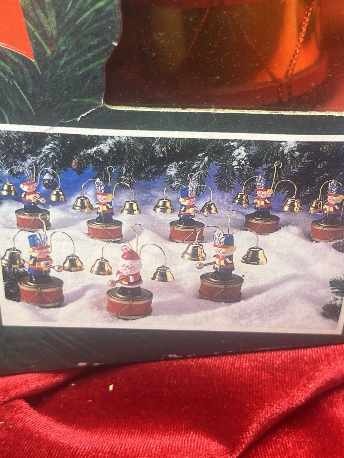 Santas Marching Band 16 Musical Bells 35 Carols Box WORKS Vtg 1991 Mr Christmas