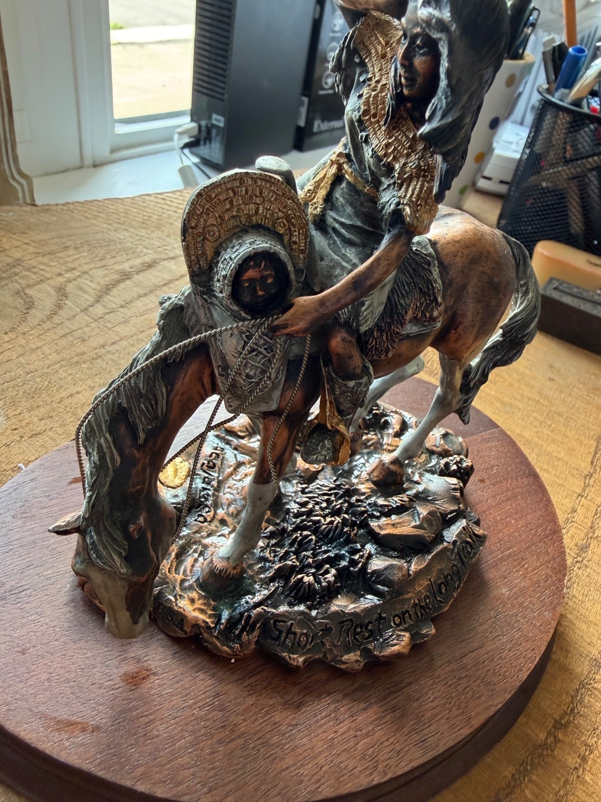 Signed Vintage CA Pardell Legends Bronze Sculpture SACAJAWEA Limited Editon 1994 Signed Vintage CA Pardell Legends Bronze Sculpture SACAJAWEA Limited Editon 1994