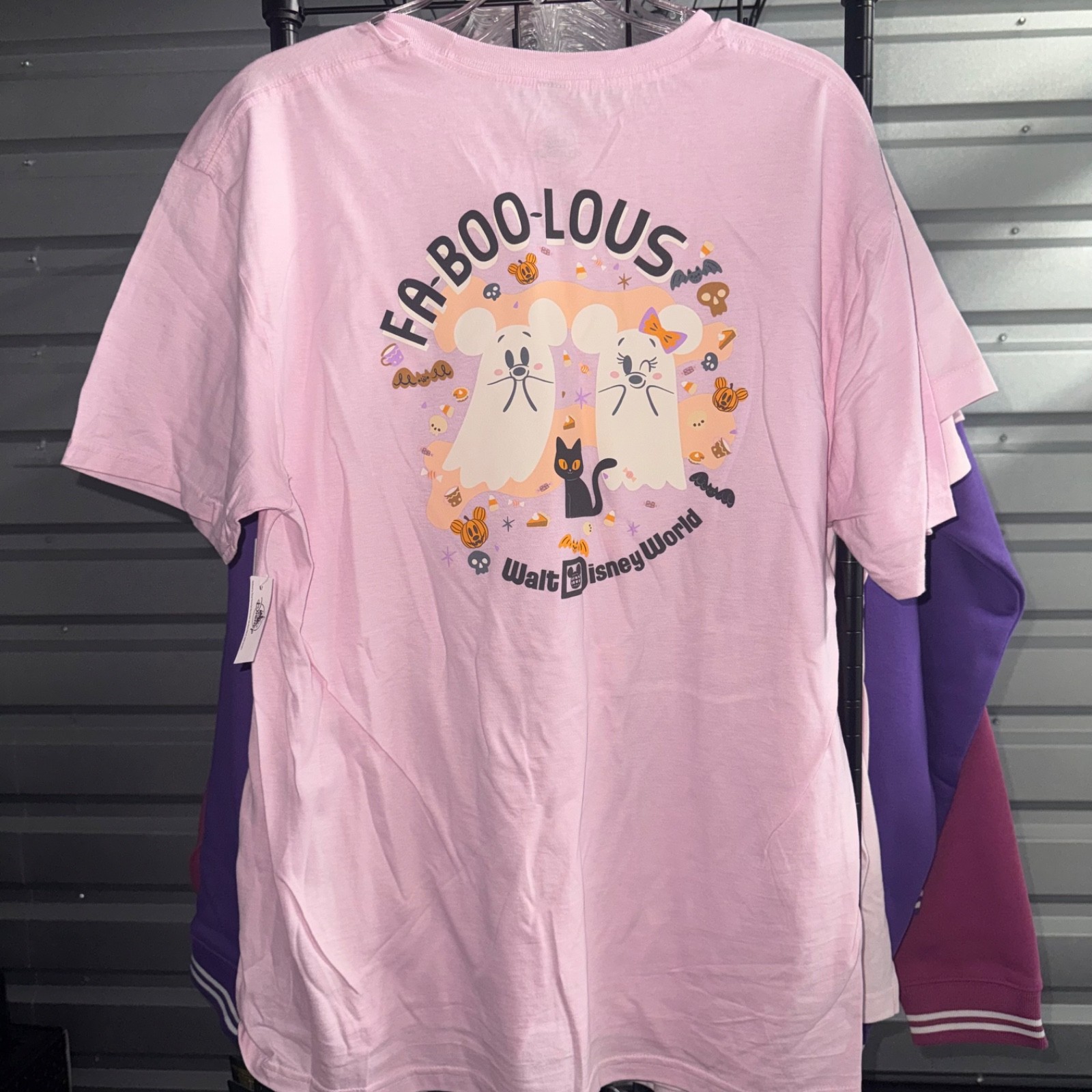2025 Walt Disney World Halloween Mickey Minnie Ghost Fa-Boo-Lous Pink Shirt NWT 2025 Walt Disney World Halloween Mickey Minnie Ghost Fa-Boo-Lous Pink Shirt NWT