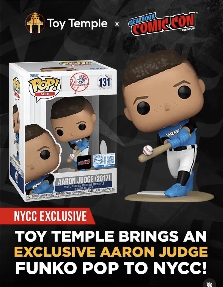 Funko Pop MLB Aaron Judge (2017) #131 New York Comic Con 2026 Exclus Pre Order Funko Pop MLB Aaron Judge (2017) #131 New York Comic Con 2026 Exclus Pre Order