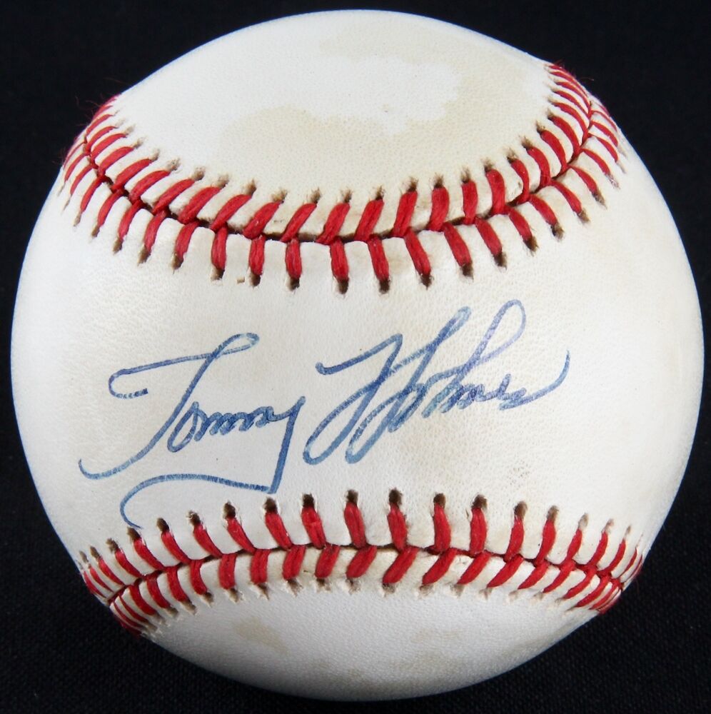 Tommy Holmes Signed ONL Baseball (Autograph Reference COA) 2× All-Star (45 & 48)