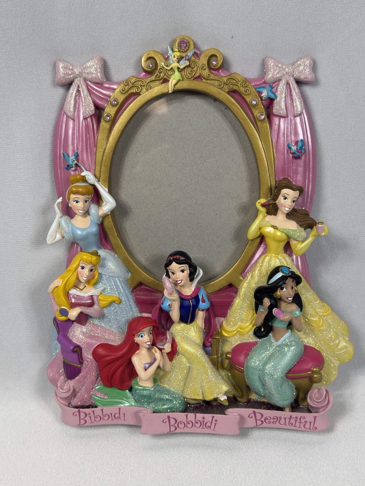 Rare Disney Parks “Bibbidi Bobbidi Beautiful” 3D Ceramic Picture Frame Rare Disney Parks “Bibbidi Bobbidi Beautiful” 3D Ceramic Picture Frame