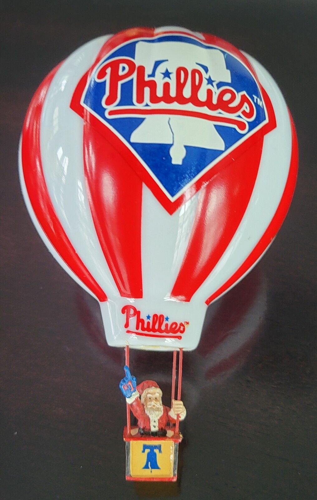 2004 Philadelphia Phillies Danbury Mint Hot Air Balloon Christmas Ornament Rare