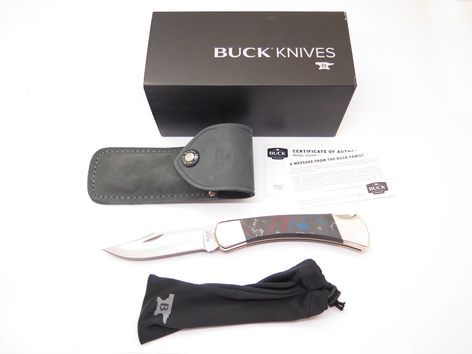 2025 Buck 110 BOTM Folding Hunter Camo Carbon Magnacut Folding Lockback Knife