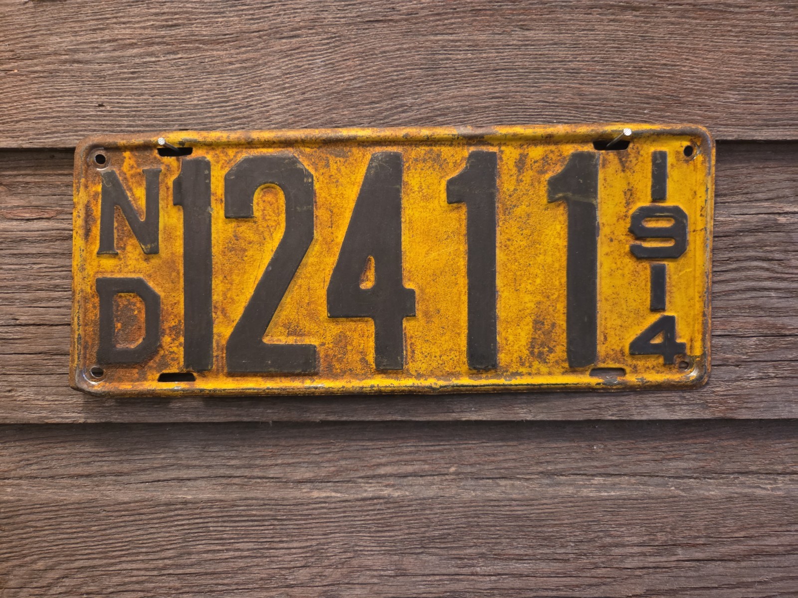1914 North Dakota License Plate 1914 North Dakota License Plate