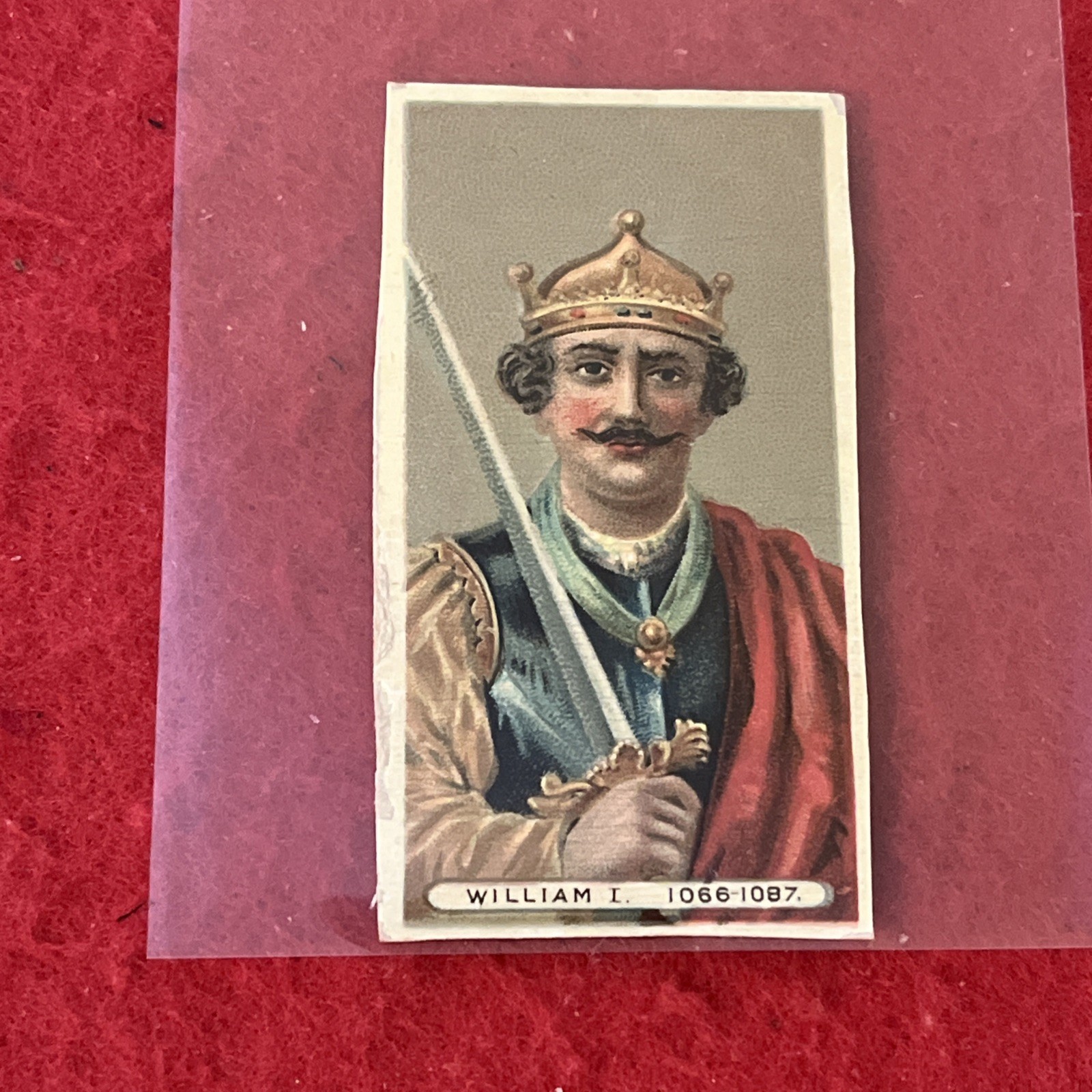 1898 Wills “Kings” KING WILLIAM I Tobacco Card No# G-VG 1898 Wills “Kings” KING WILLIAM I Tobacco Card No# G-VG