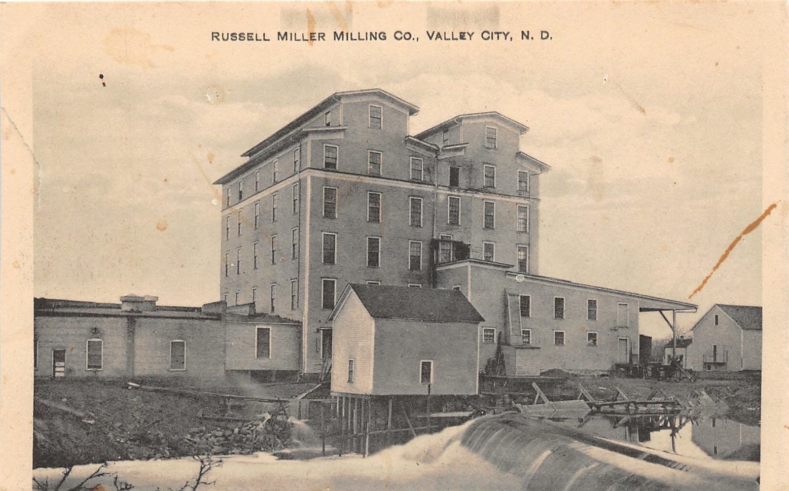 J16/ Valley City North Dakota Postcard c1910 Russell Miller Milling Co 234 J16/ Valley City North Dakota Postcard c1910 Russell Miller Milling Co 234