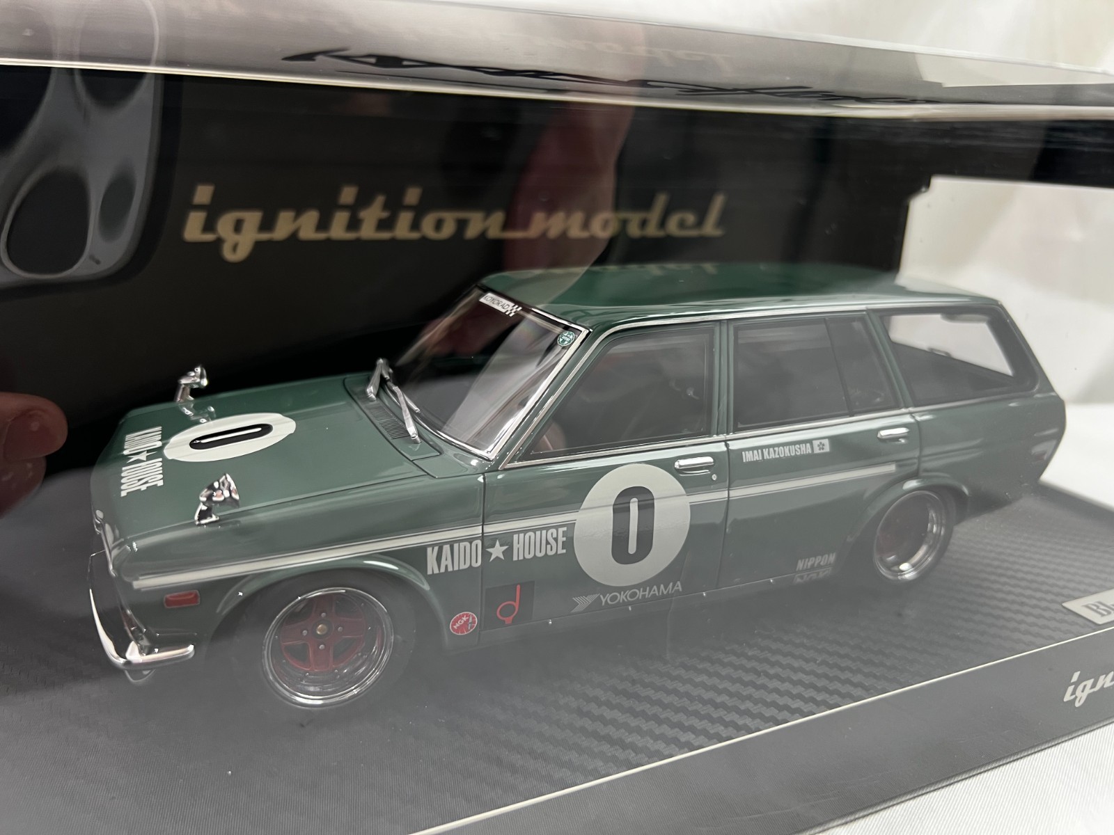 1/18 Ignition Model Datsun Bluebird 510 Wagon Kaido House SIGNED by Jun Imai 1/18 Ignition Model Datsun Bluebird 510 Wagon Kaido House SIGNED by Jun Imai