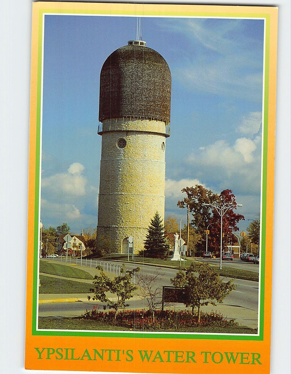 Postcard Ypsilantis Water Tower Ypsilanti Michigan USA