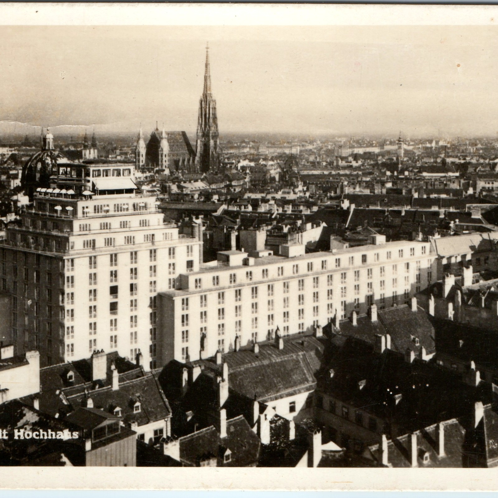 c1930s Vienna Austria Hochhaus Herrengasse RPPC Postcard St Stephens Cathedral c1930s Vienna Austria Hochhaus Herrengasse RPPC Postcard St Stephens Cathedral