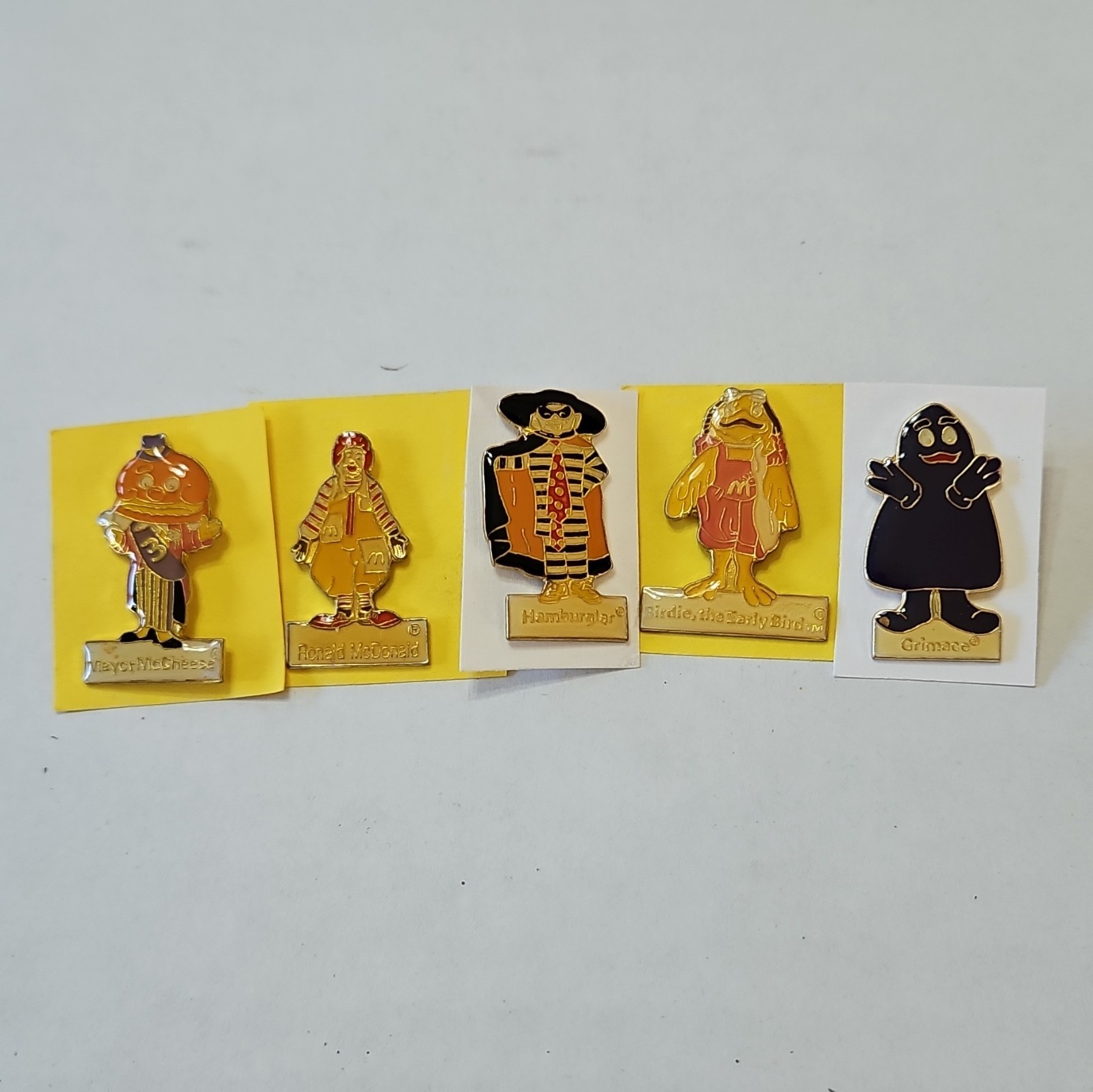 Mcdonalds Vintage 1980s Pins Lot Of 5 Mcdonalds Vintage 1980s Pins Lot Of 5