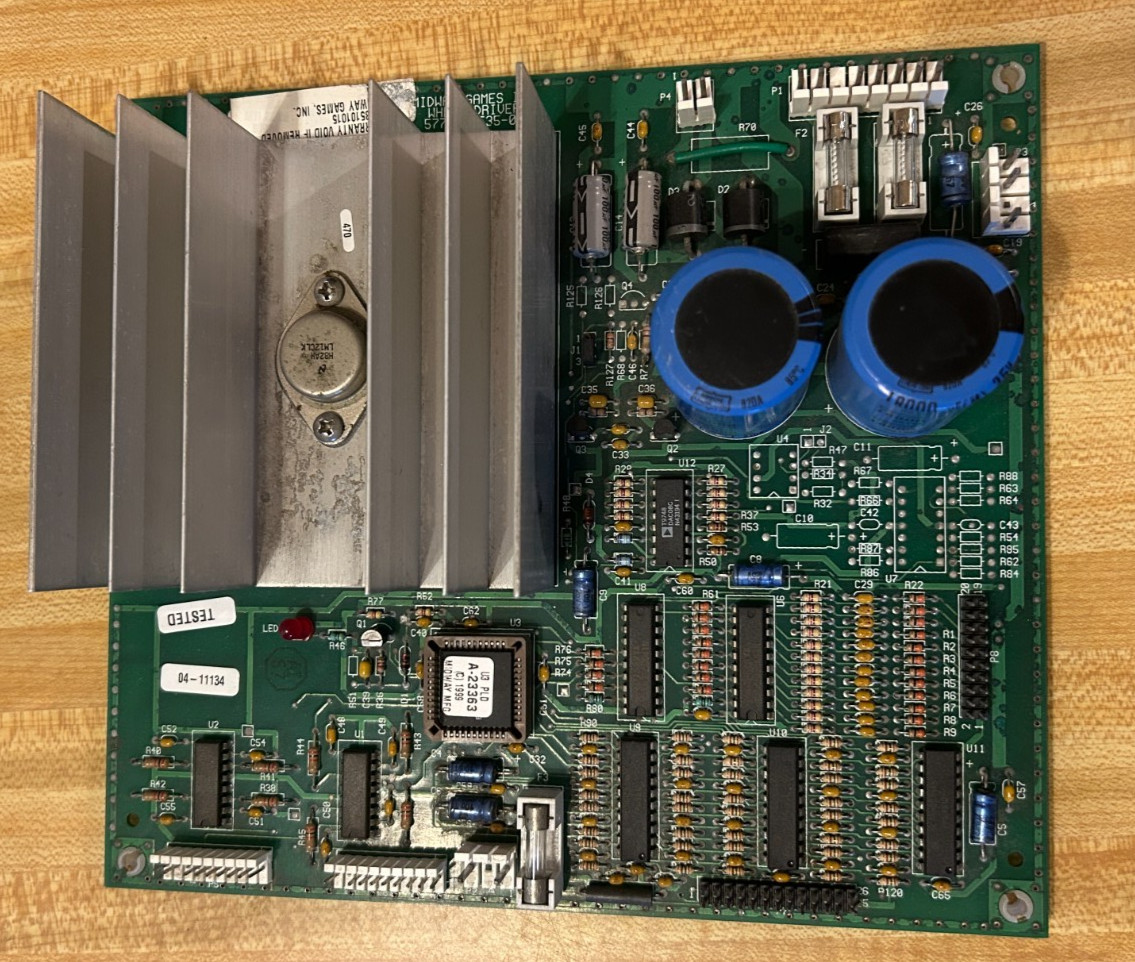 Arctic Thunder arcade game Force Feedback Board used tested and working Arctic Thunder arcade game Force Feedback Board used tested and working