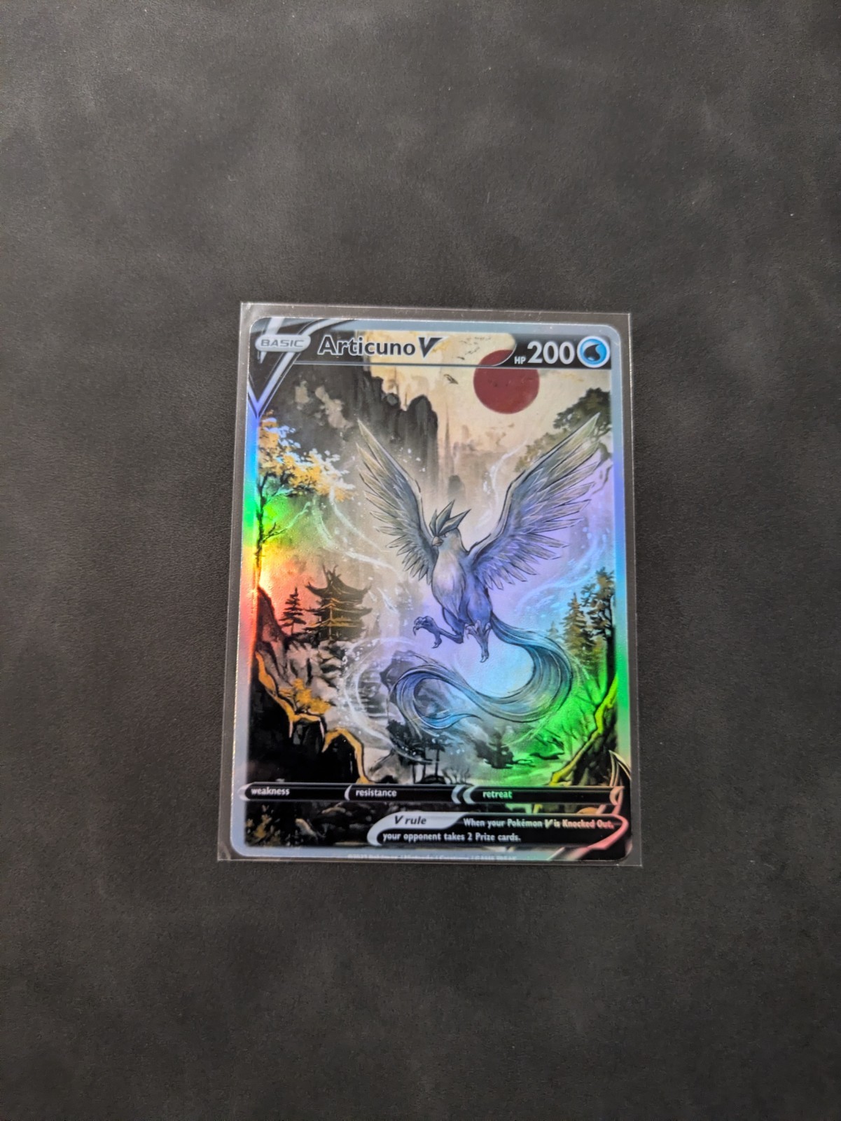 Red Sun Style Articuno Holographic Display Card Red Sun Style Articuno Holographic Display Card