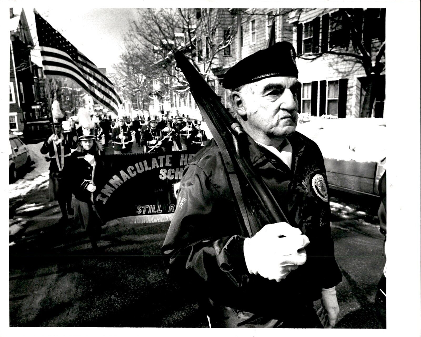 LG36 1994 Orig Matt Stone Photo EVACUATION DAY ON DORCHESTER HEIGHTS IN SOUTHIE