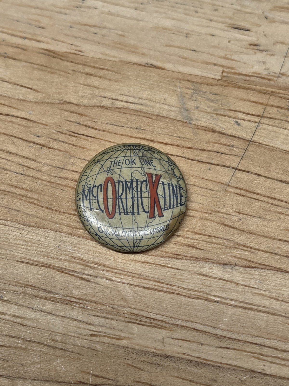 McCormick Line Pinback Farm Machinery International Harvester IHC McCormick Line Pinback Farm Machinery International Harvester IHC