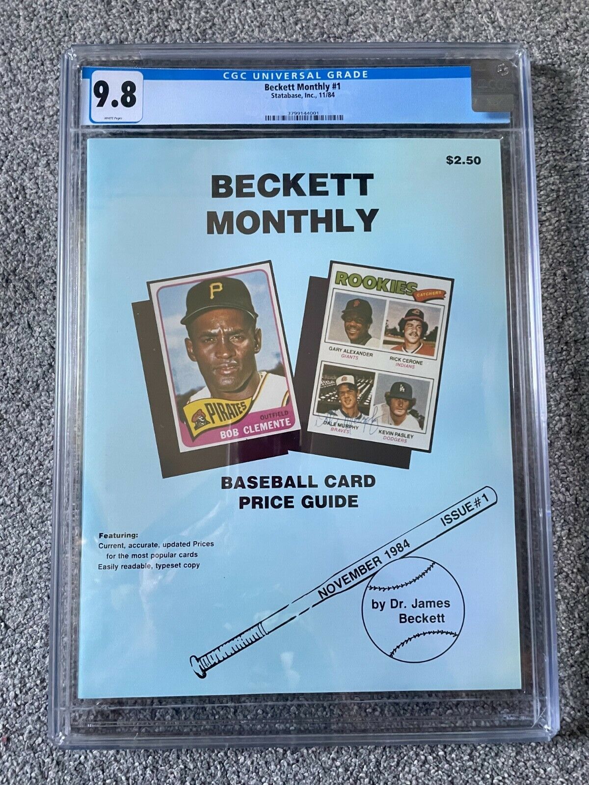 Beckett Baseball Monthly Price Guide Issue #1 1984 CGC 9.8 Mint Rare 1 of 1 