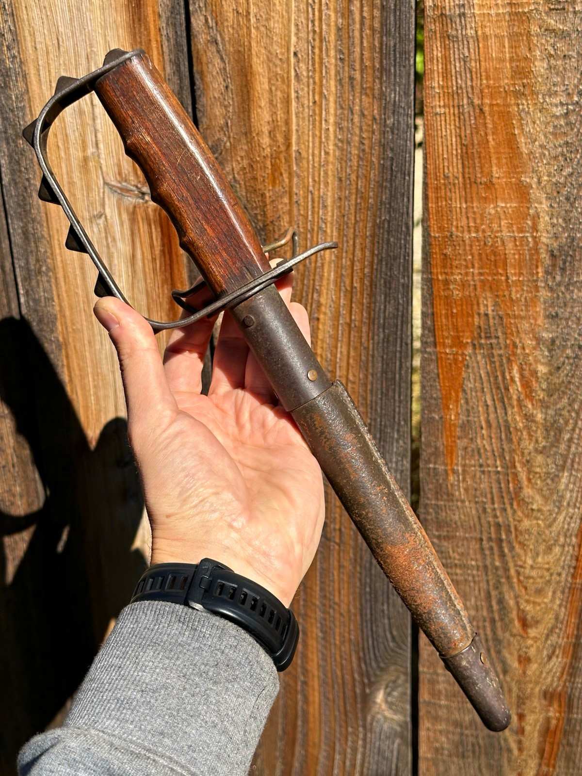 WWI US L.F.&C. 1917 trench knife Scabbard Original Militaria WWI US L.F.&C. 1917 trench knife Scabbard Original Militaria