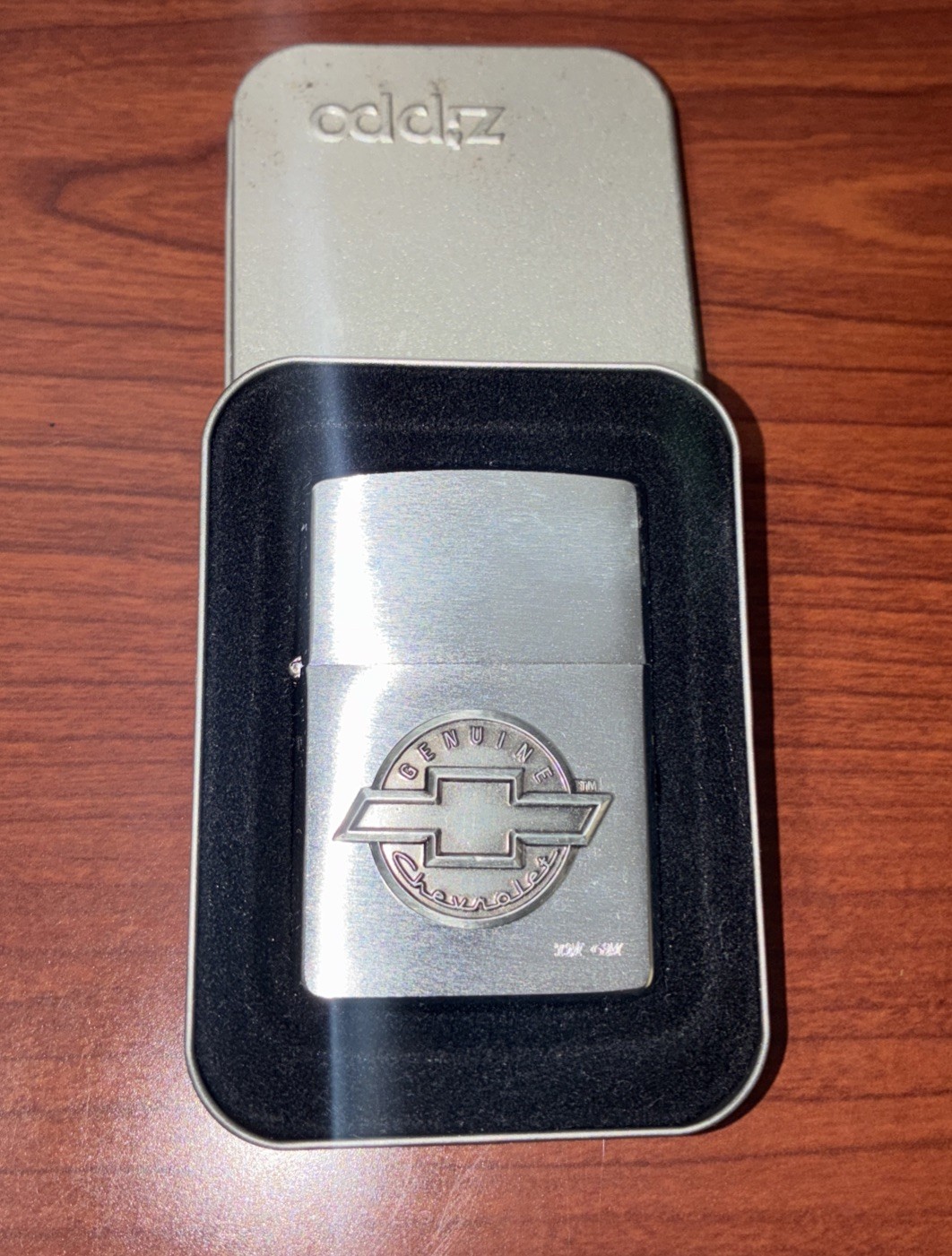 Zippo 2000 Advertising Genuine Chevrolet Raised Emblem Lighter - Zippo 2000 Advertising Genuine Chevrolet Raised Emblem Lighter -