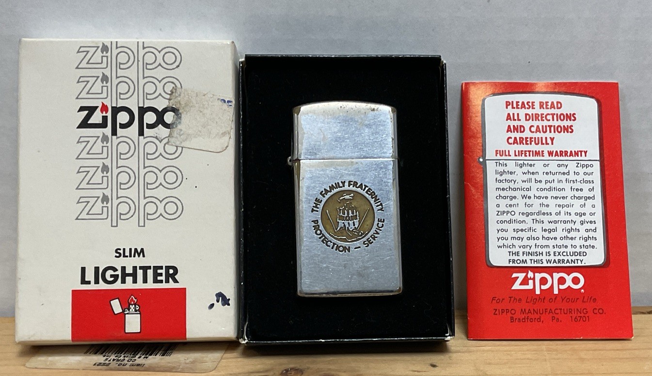 Vintage Zippo Lighter In Original Box With Paperwork Vintage Zippo Lighter In Original Box With Paperwork