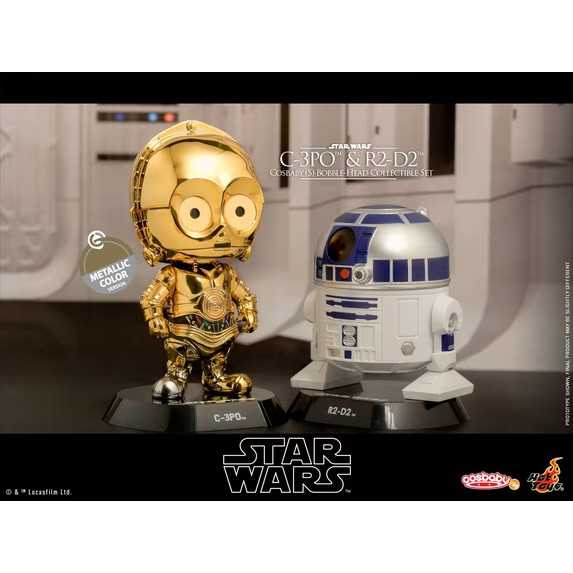 Star Wars Hot Toys YuMe Collectible Set R2-D2 And C-3PO, limited edition