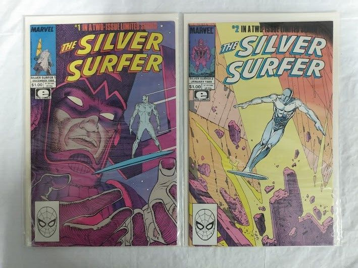 THE SILVER SURFER #1&2 (TWO-ISSUE LIMITED SERIES) MARVEL 1988-89