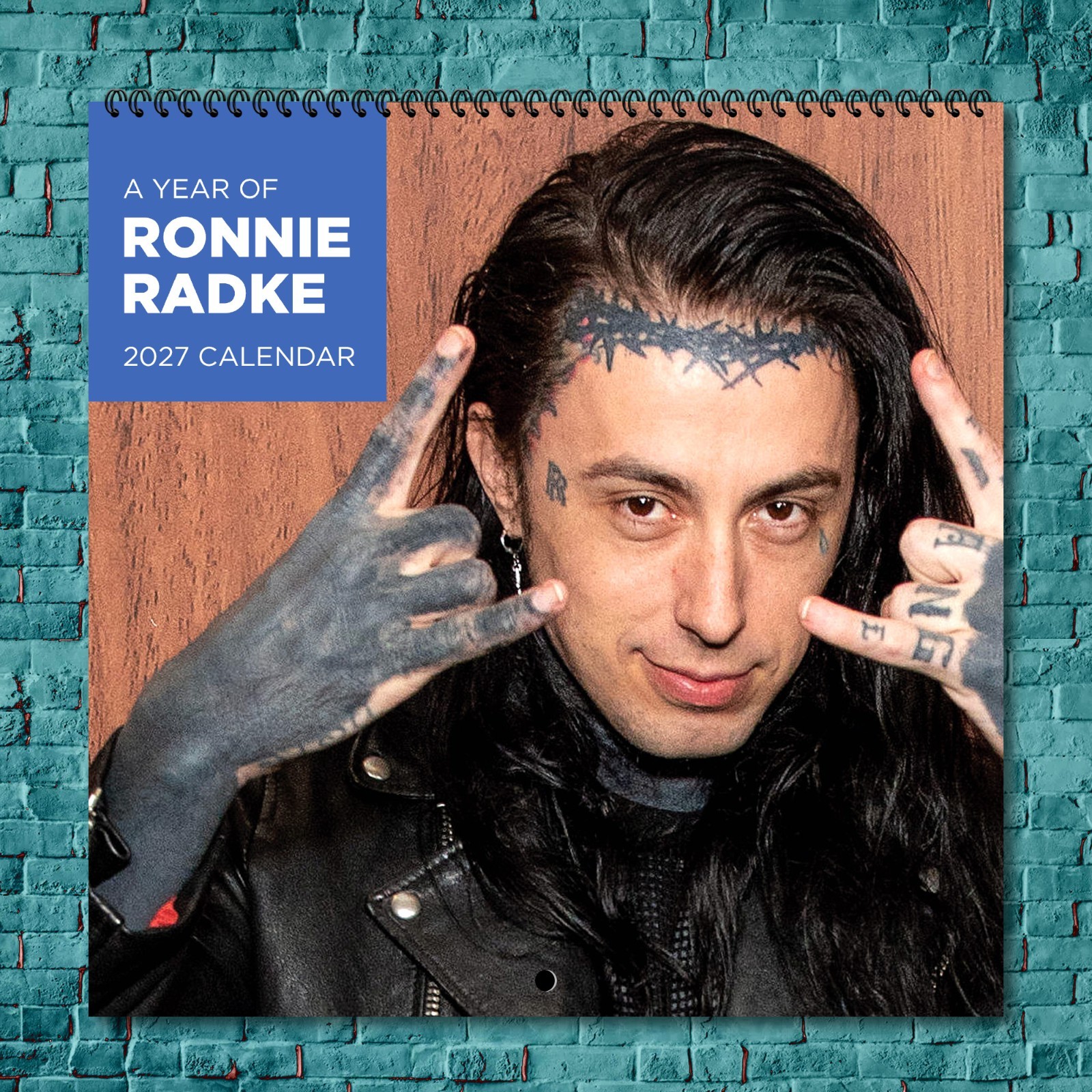 Ronnie Radke 2027 Wall Calendar 12 Month Celebrity Photo Fan Collectible