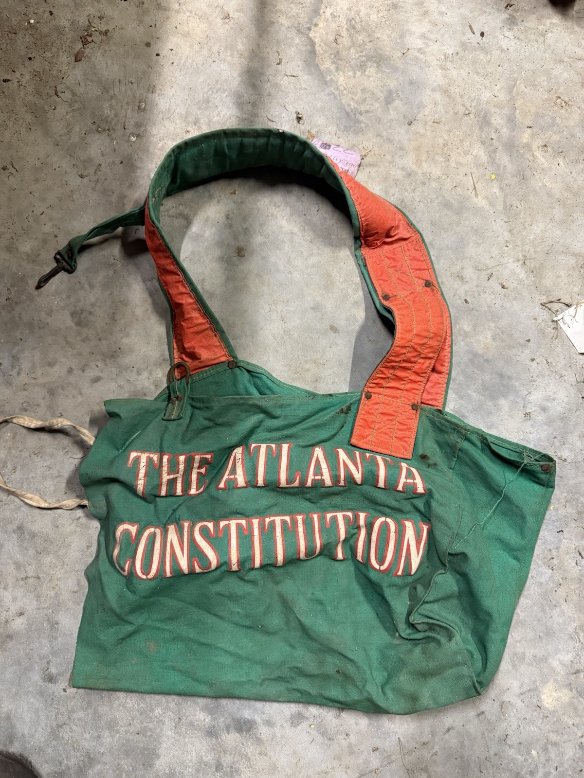 The Atlanta Constitutional Paper Boy Bag Vintage Rare