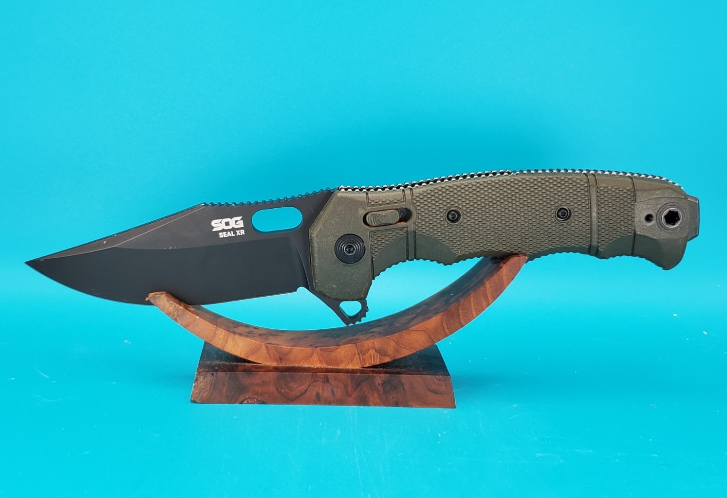 SOG Seal XR Flipper Knife OD Green FRN (3.9\