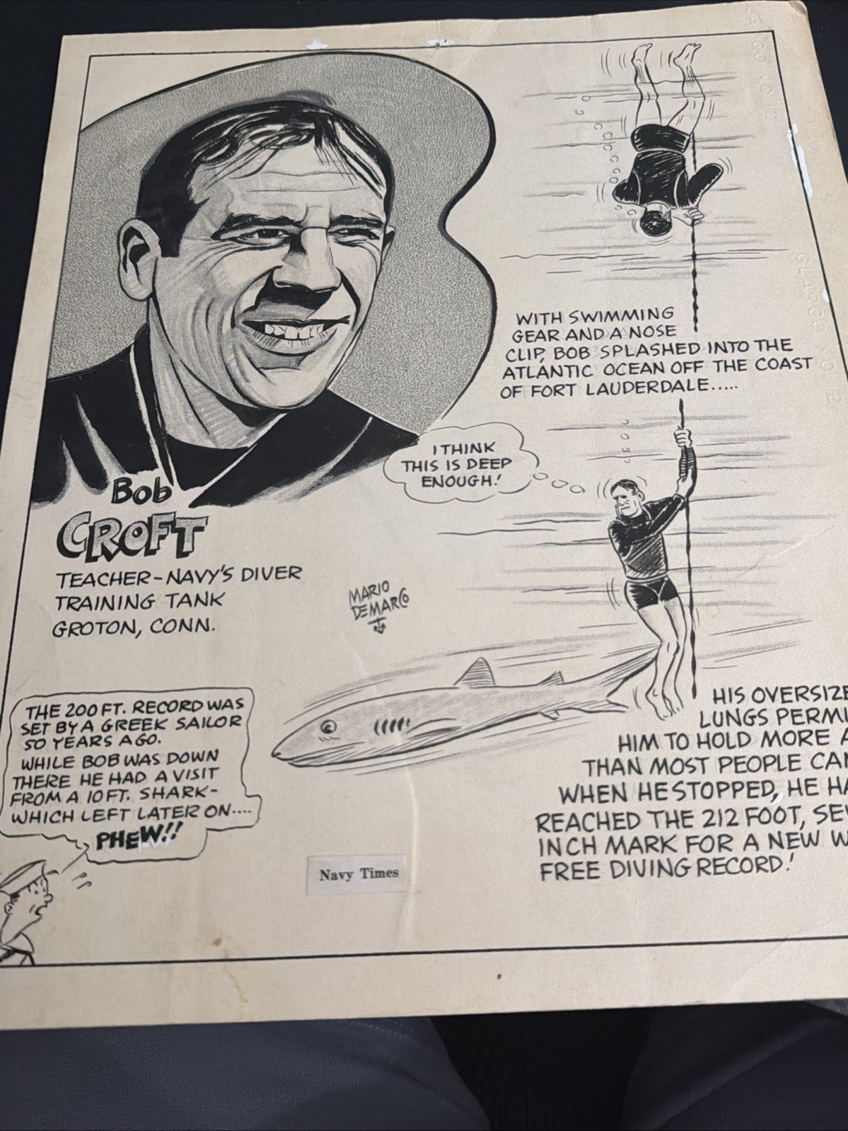 Robert Bob Croft Navy Freediving Archive 100+ Pc Lot Medal of Honor O'Kane
