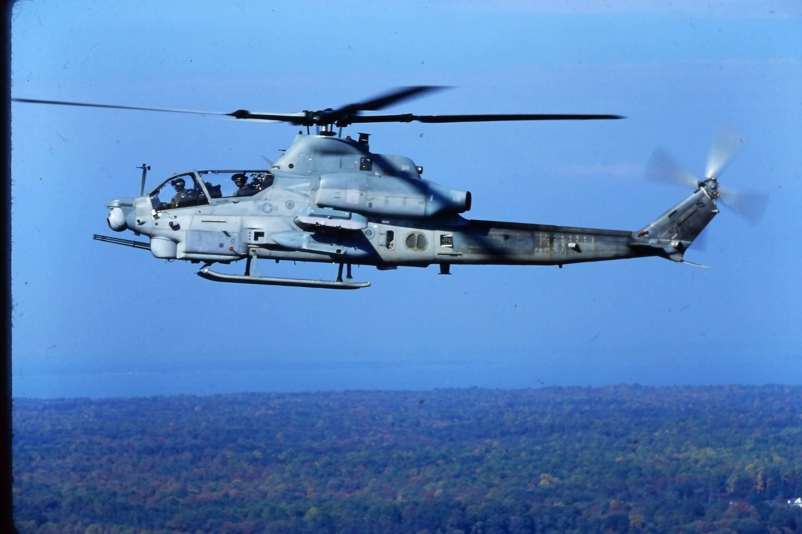 2004 Bell AH-1W Super Cobra USMC Attack Helicopter Vintage 35mm Slide