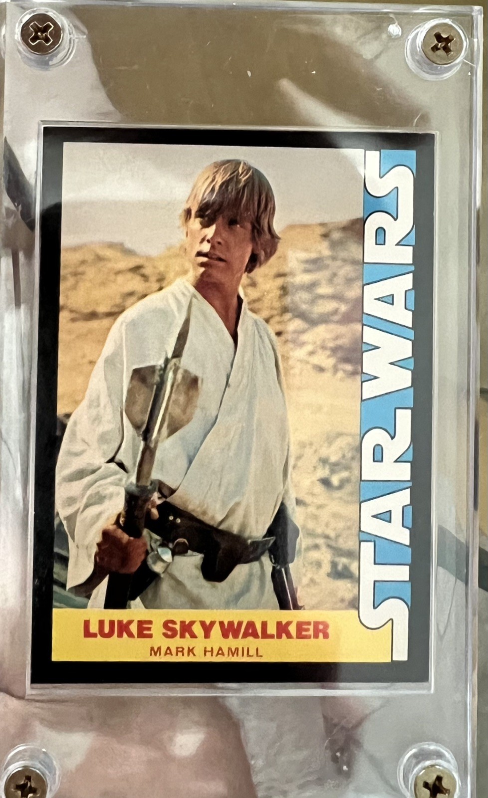 1977 WONDER BREAD STAR WARS #1 LUKE SKYWALKER *ROOKIE/DEBUTE CARD* LOW POP NM-MT 1977 WONDER BREAD STAR WARS #1 LUKE SKYWALKER *ROOKIE/DEBUTE CARD* LOW POP NM-MT