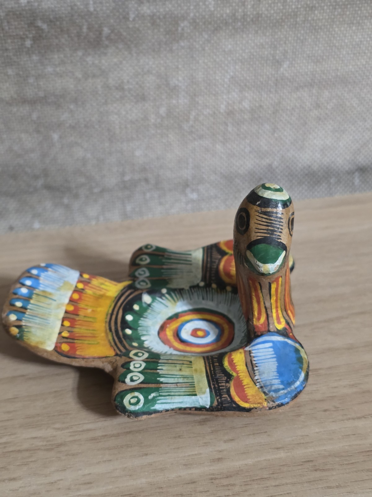 Vintage Mexican Folk Art Pottery Bird Trinket Dish Hand Painted Clay Catchall Vintage Mexican Folk Art Pottery Bird Trinket Dish Hand Painted Clay Catchall