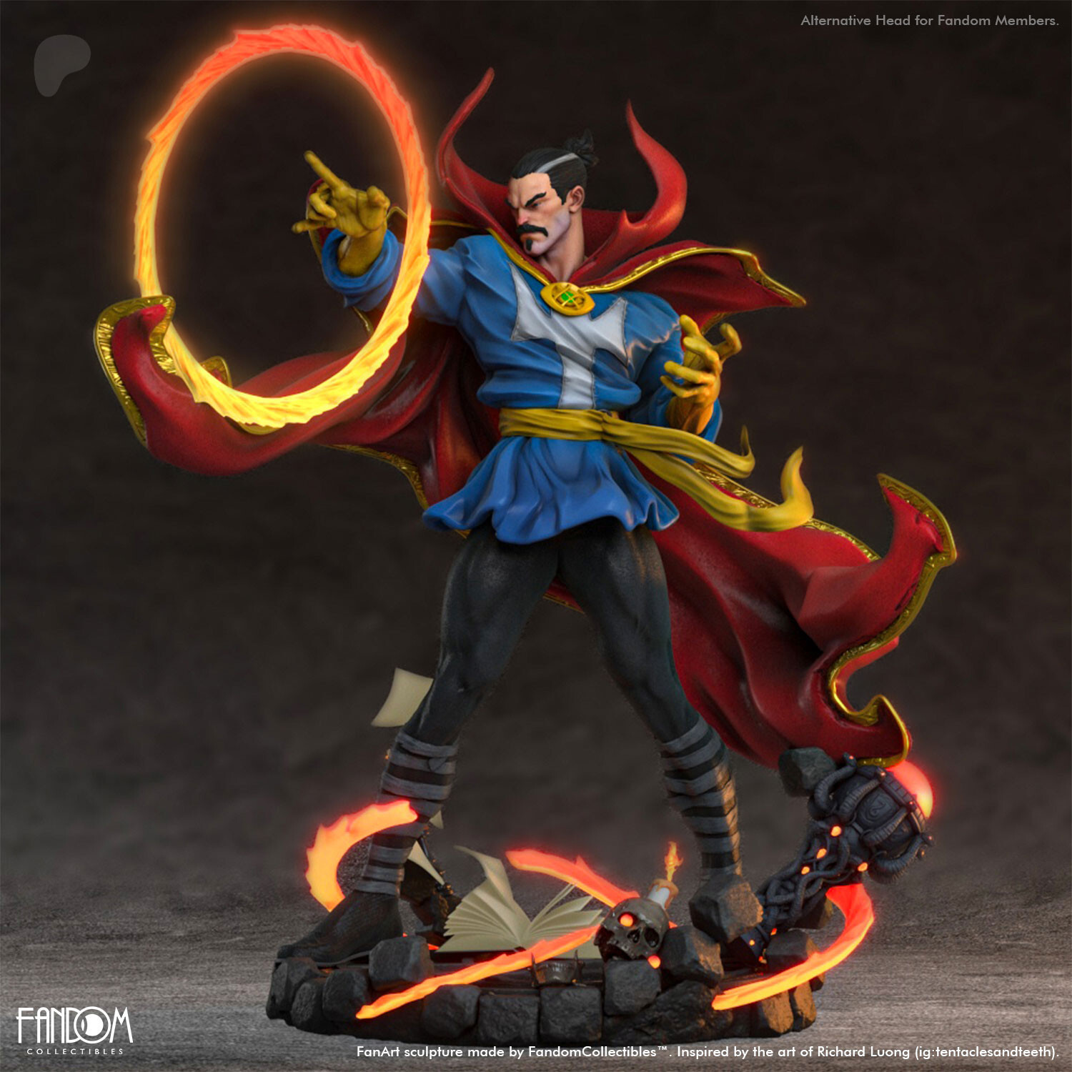 Dr. Strange Resin Sculpture Statue Model Kit  Marvel Unpainted/Unassembled
