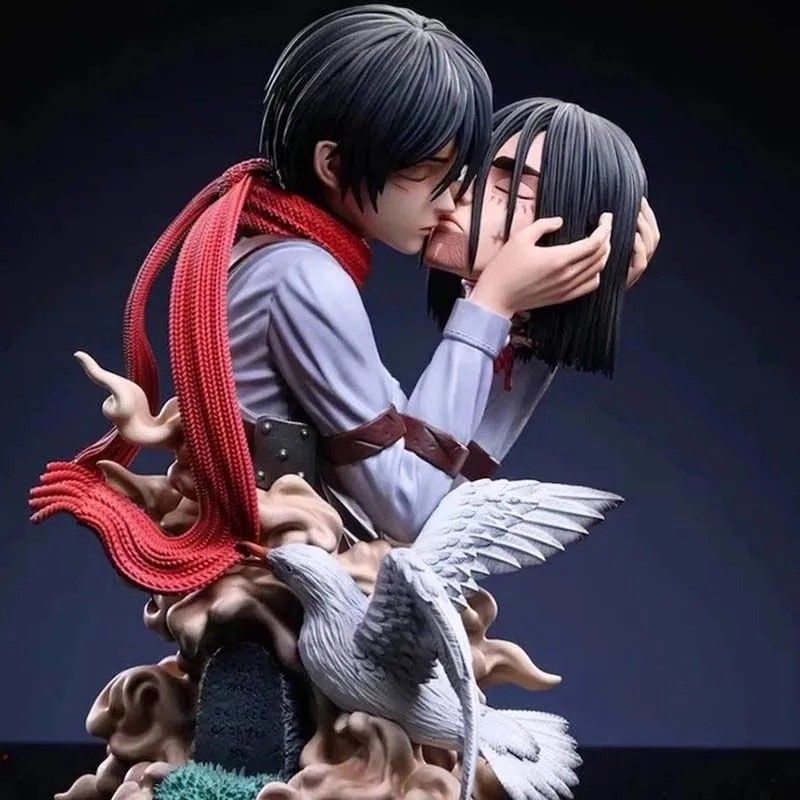 Attack on Titan Eren & Mikasa Figure 22CM “One Last Kiss” Anime Statue Boxed Attack on Titan Eren & Mikasa Figure 22CM “One Last Kiss” Anime Statue Boxed