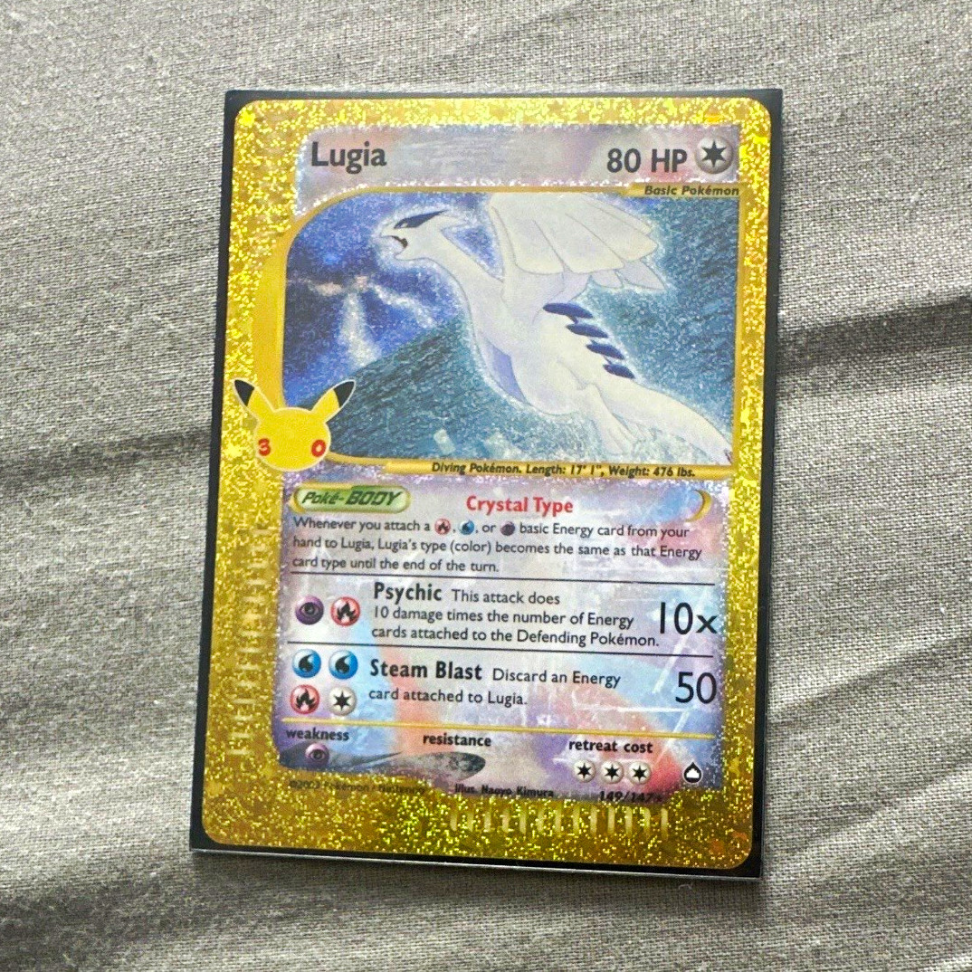 Pokémon TCG Lugia 149/147 Skyridge Holo Rare English 80 HP Basic Psychic Pokémon TCG Lugia 149/147 Skyridge Holo Rare English 80 HP Basic Psychic