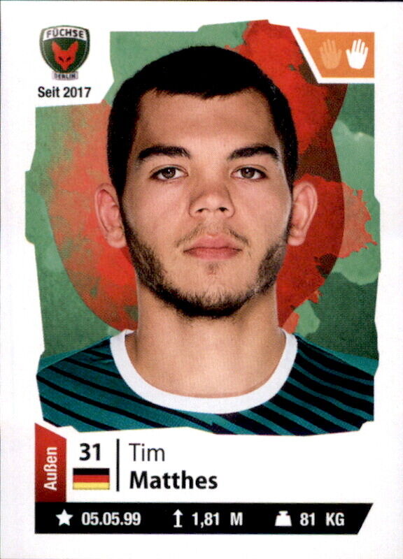 2021/22 Hybrid Handball - Sticker 68 - Tim Matthes