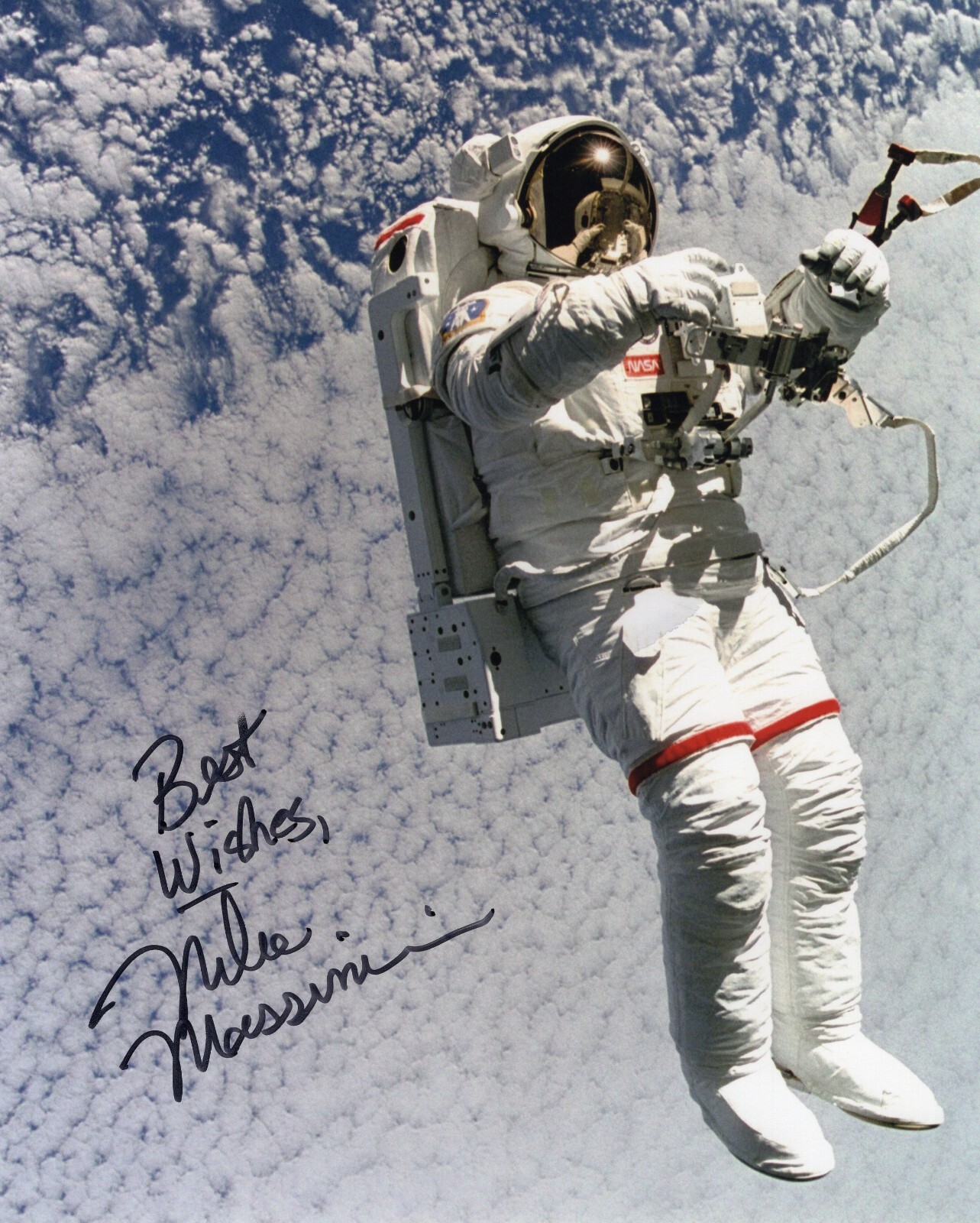 MICHAEL MIKE MASSIMINO SIGNED AUTOGRAPH NASA ASTRONAUT SPACE 8X10 PHOTO #4 MICHAEL MIKE MASSIMINO SIGNED AUTOGRAPH NASA ASTRONAUT SPACE 8X10 PHOTO #4