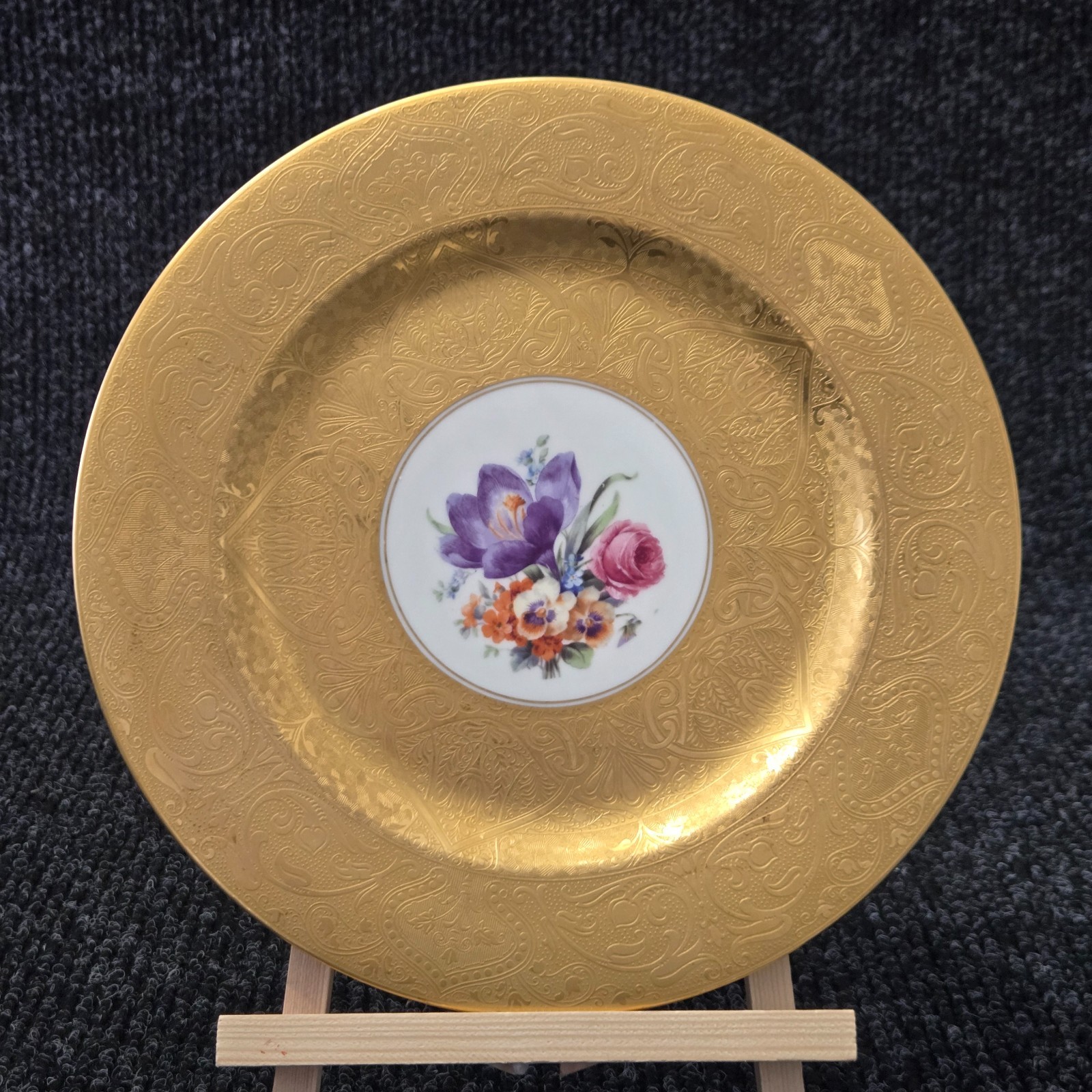 Antique Royal Bavarian Floral & Gold Porcelain 11 Antique Royal Bavarian Floral & Gold Porcelain 11